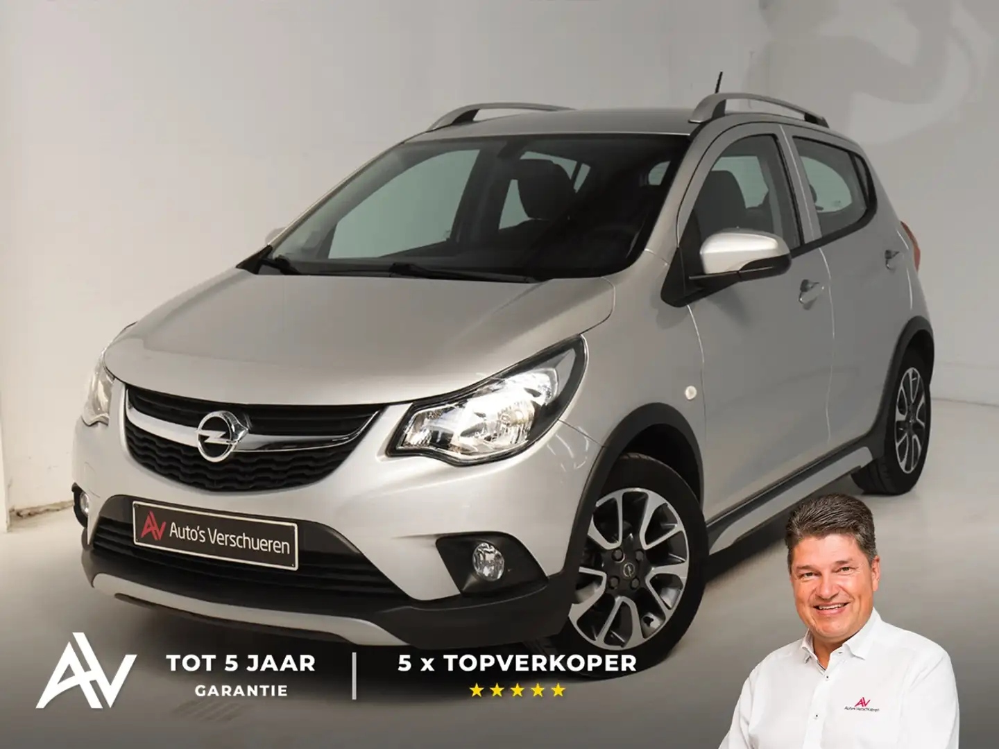 Opel Karl 1.0 Rocks ** Carplay | Airco | Cruise Срібний - 1