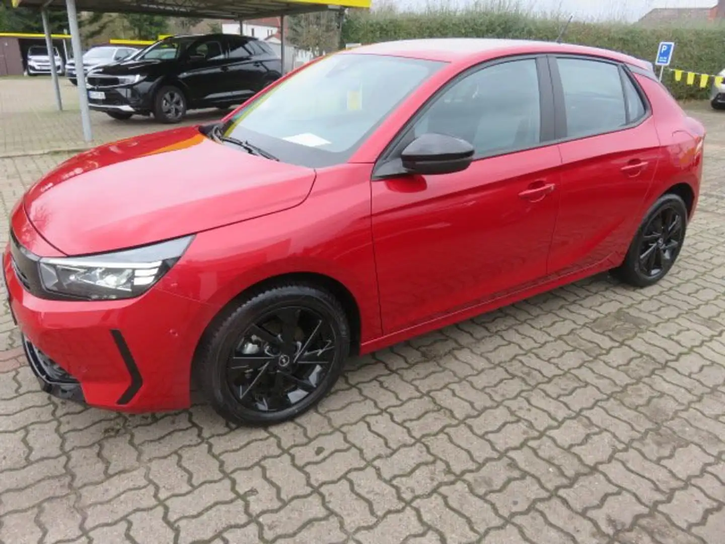 Opel Corsa Sitzh. Lenkradh. Toter Winkel Warner, ALU Rot - 1