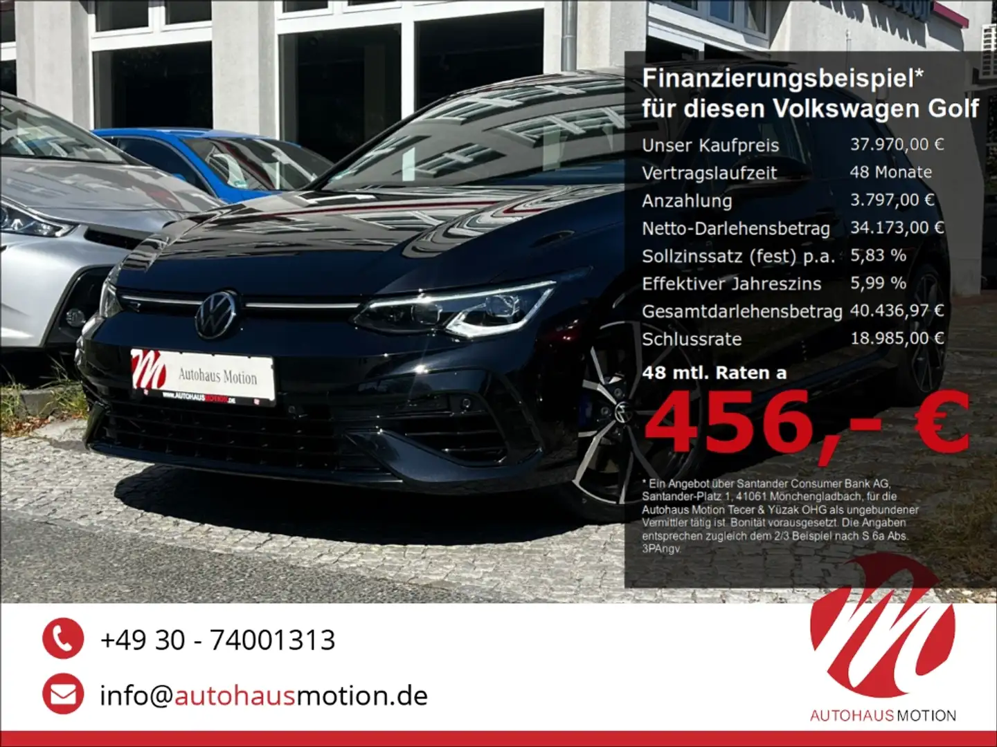 Volkswagen Golf VIII R 4M 2.0 TSI IQ.LIGHT PANO HUD KAMERA MEMORY Noir - 1