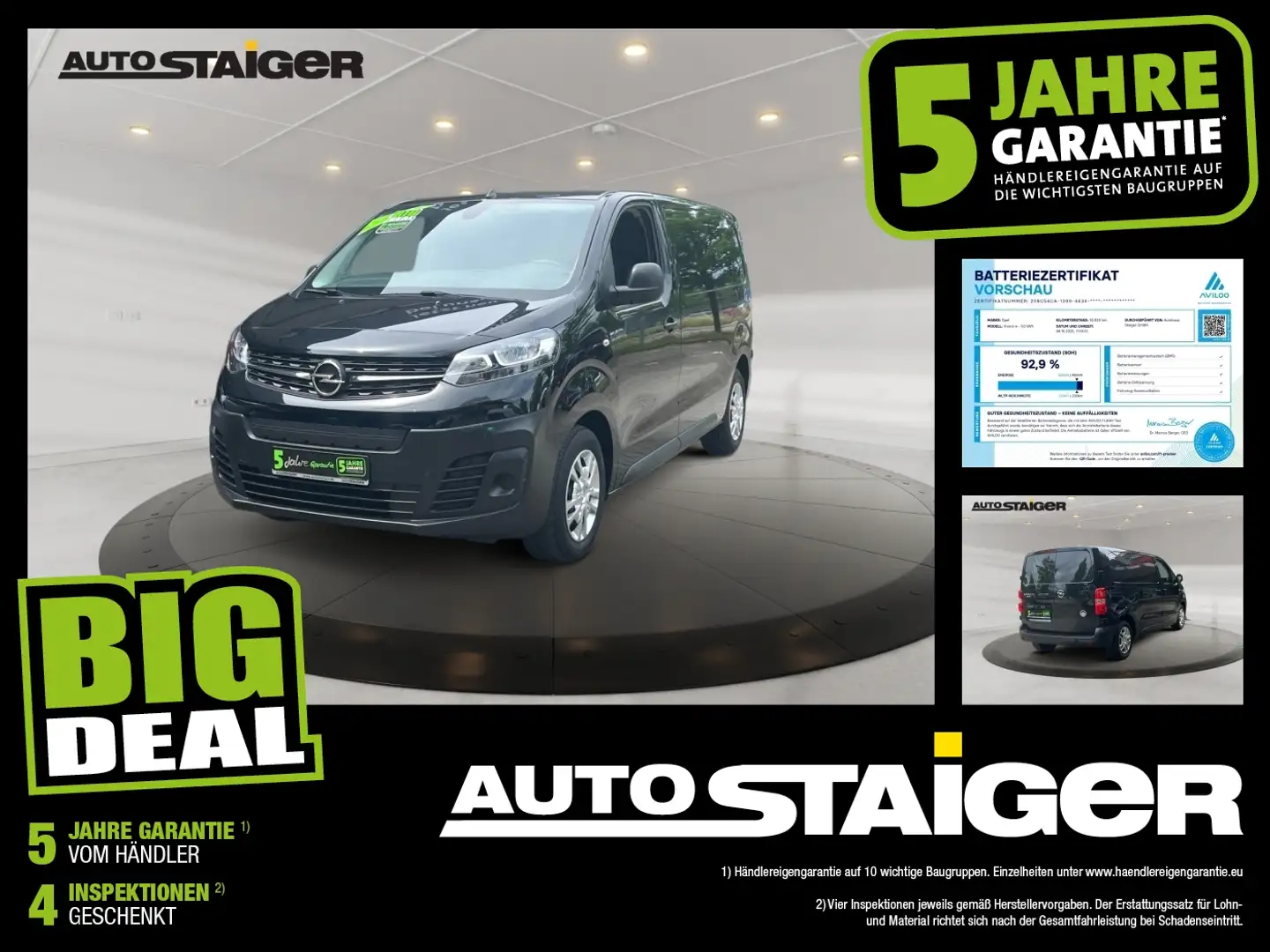 Opel Vivaro-e Kasten Edition Klima, PDC, Sitzheizung,.. Noir - 1