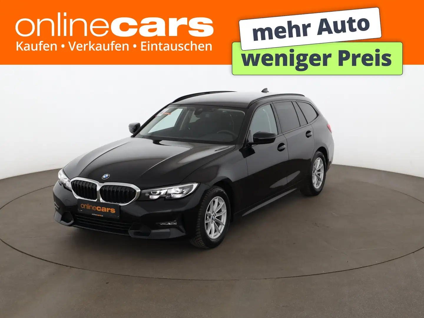 BMW 318 d Touring Sport Line Aut LED LEDER NAVI R-CAM Schwarz - 1