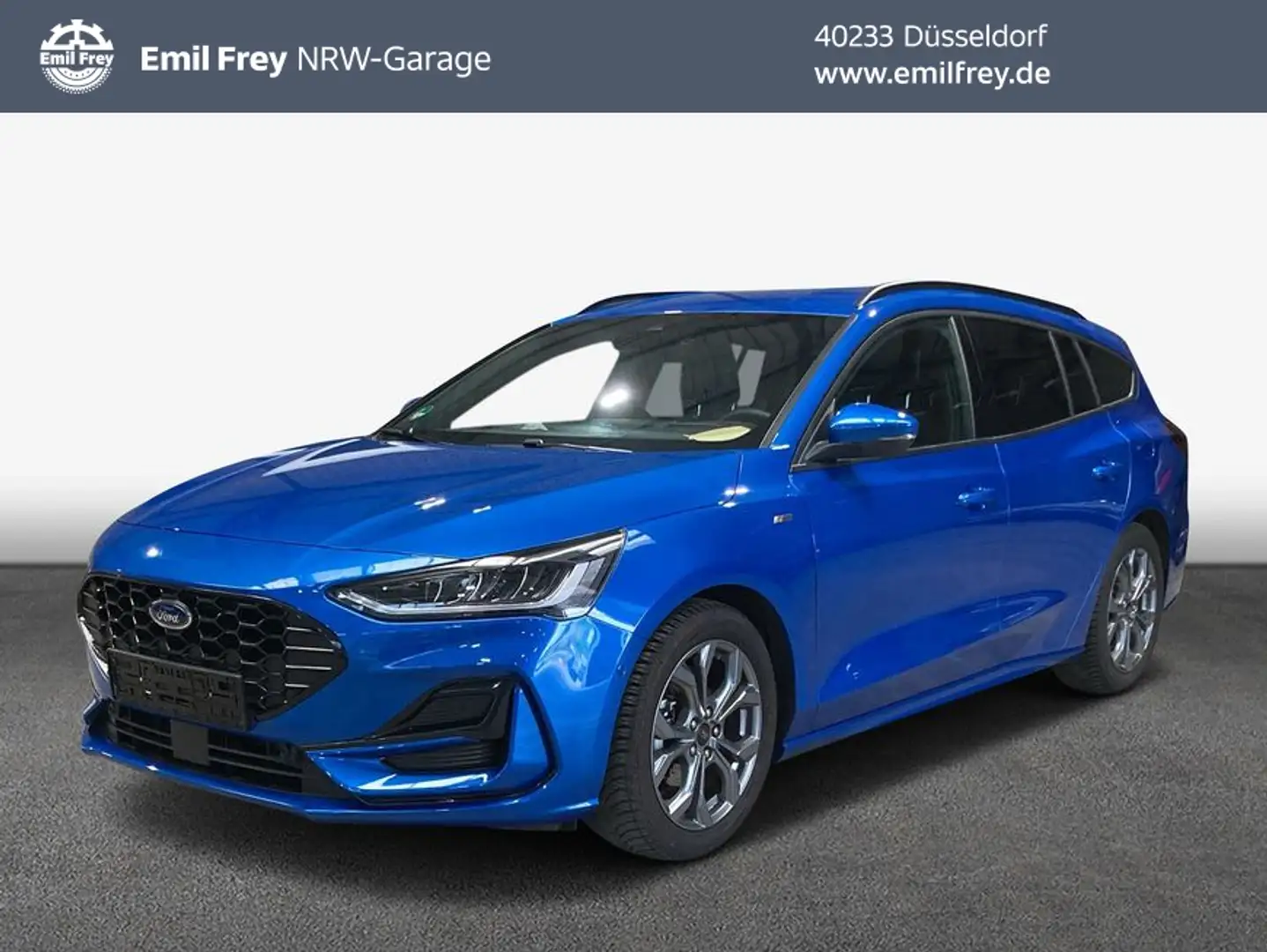 Ford Focus Turnier 1.0 Hybrid ST-LINE X LEDER+AHK+NAVI+ Bleu - 1