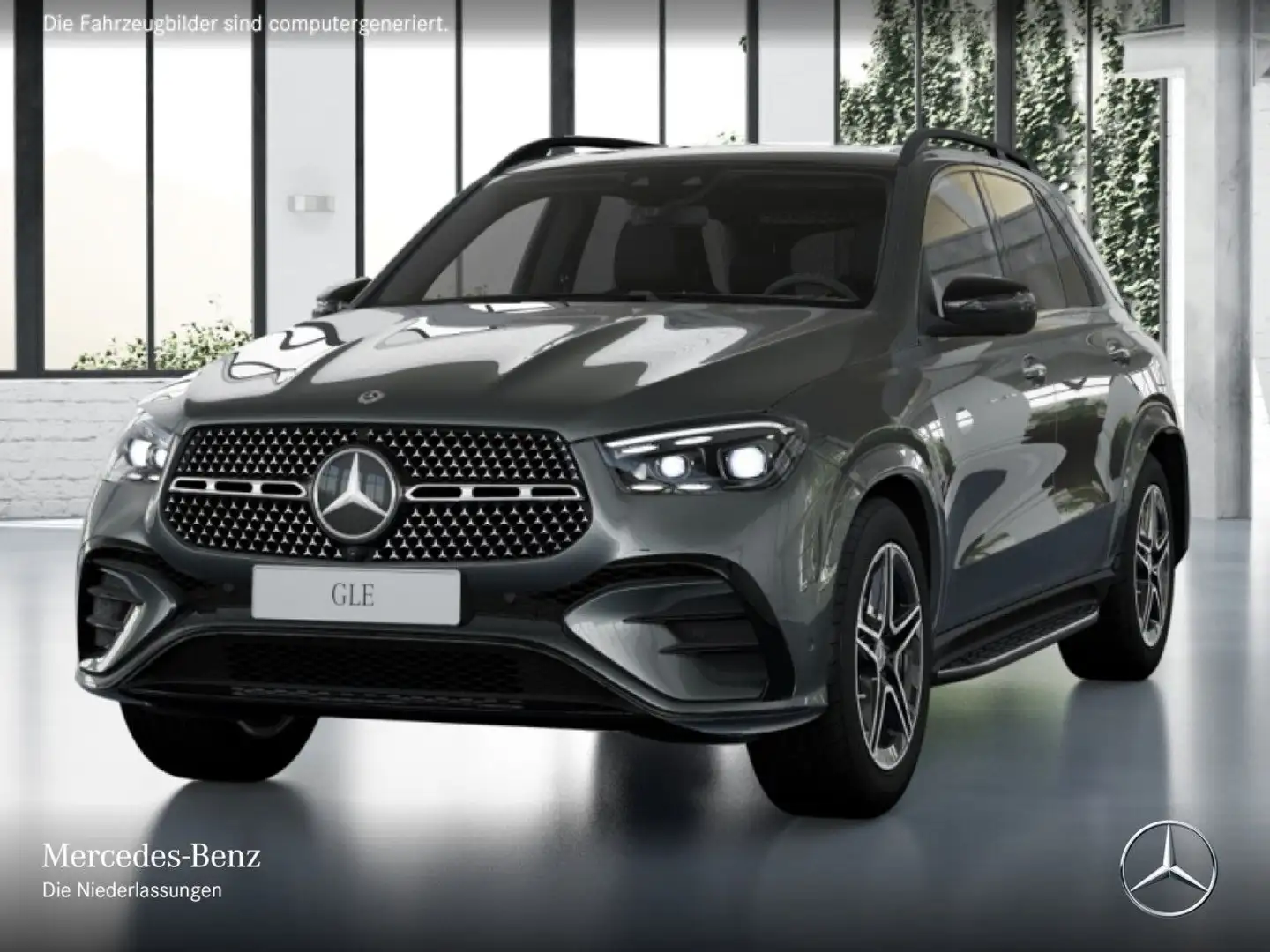 Mercedes-Benz GLE 350 de 4M AMG+NIGHT+PANO+360+AHK+MULTIBEAM+20" Grau - 2