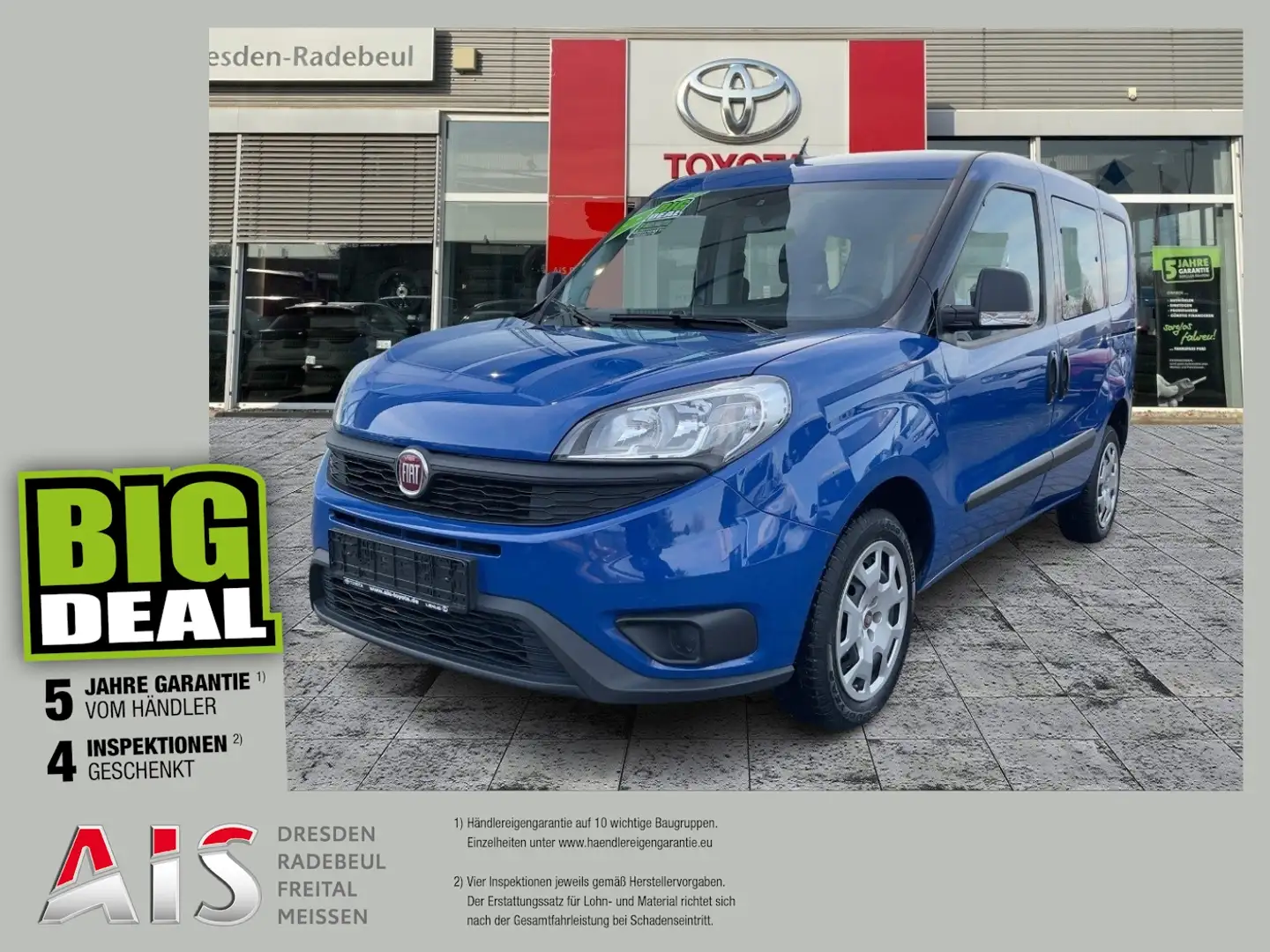 Fiat Doblo 1.4 16V Pop Facelift Blu/Azzurro - 1