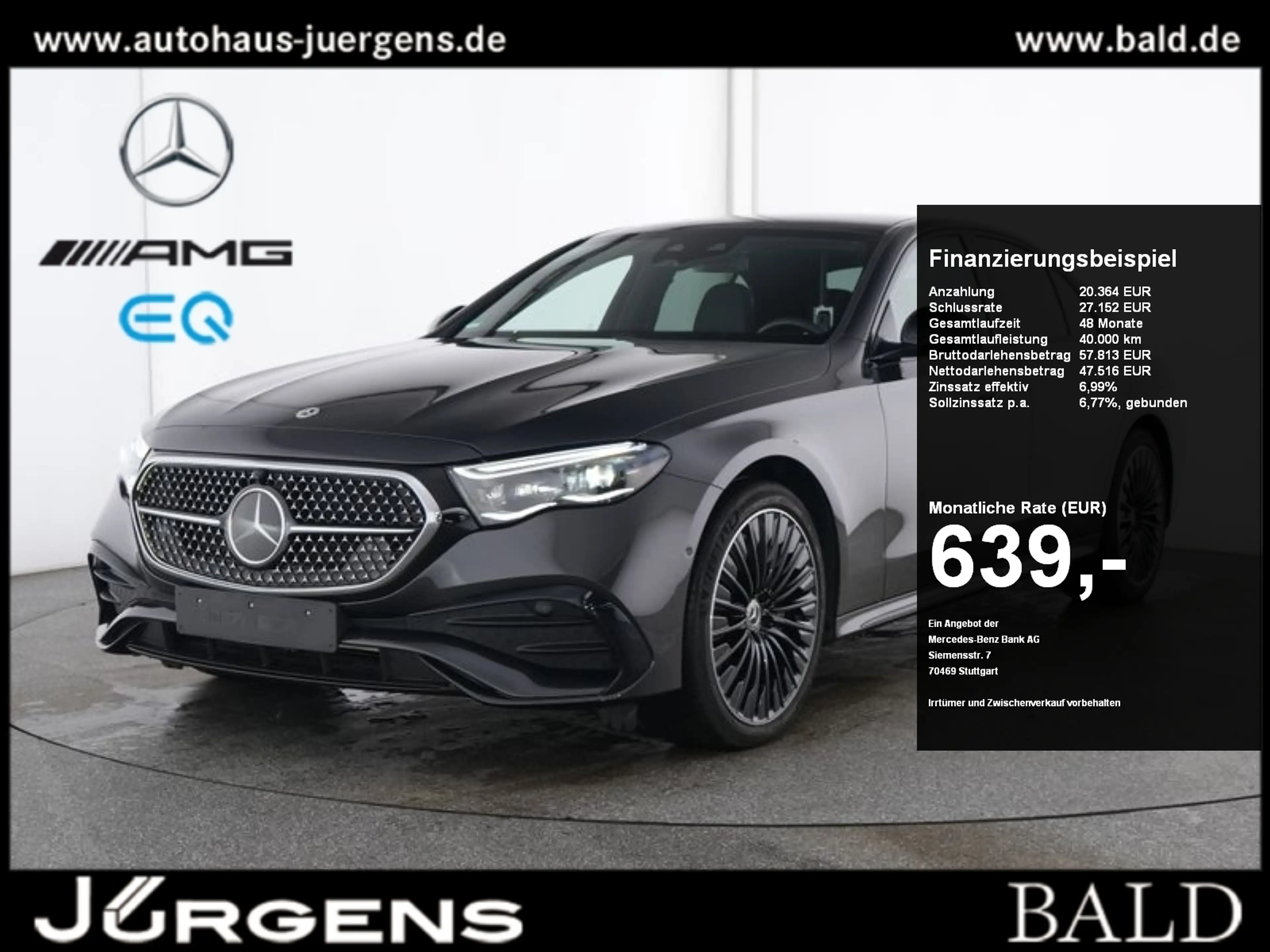 Mercedes-Benz E 300 e 4M AMG-Sport/Pano/Super/FAP+/DIGITAL/20"