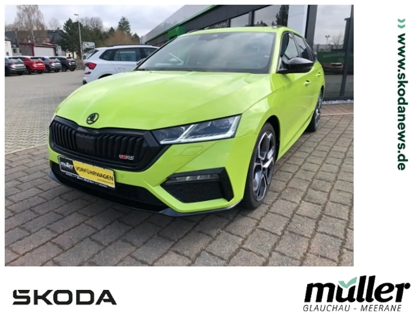 Skoda Octavia Combi RS 2.0 TSI AHZV MATRIX COLUMBUS Grün - 1
