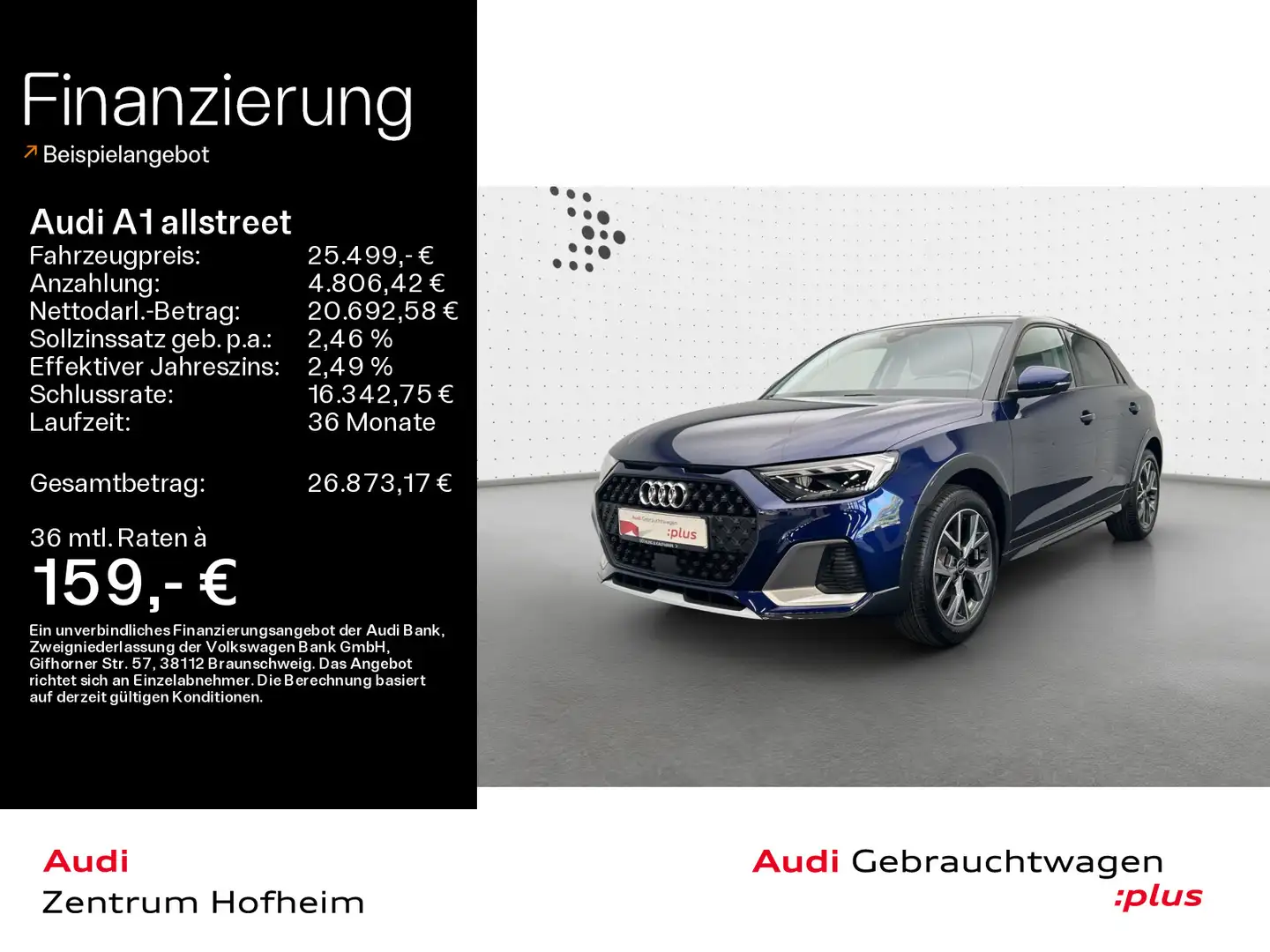 Audi A1 30 TFSI S tro*Sonos*LED*Virtual*Sma Blau - 1