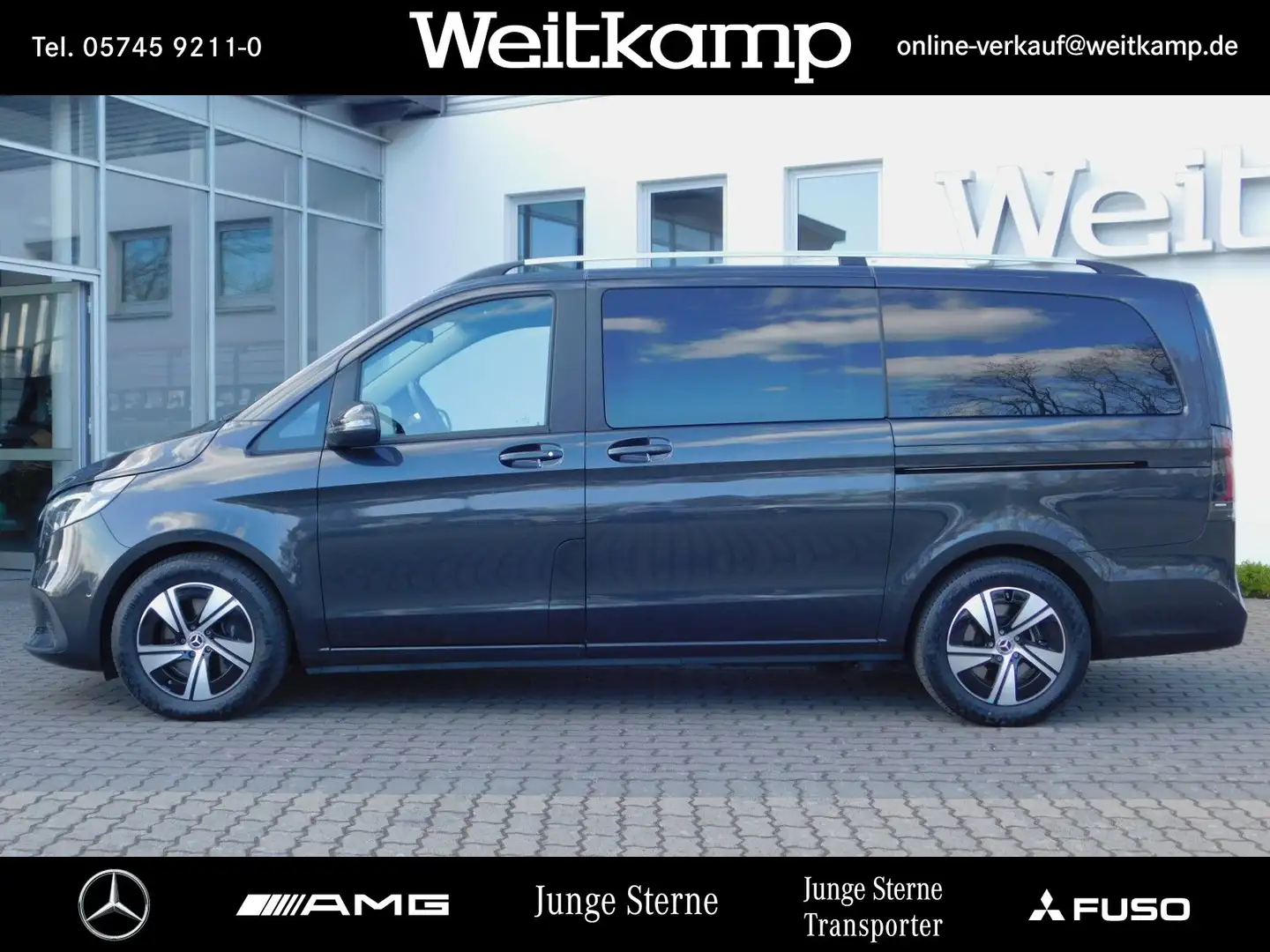 Mercedes-Benz V 300 V 300 d STYLE Lang LED+AHK+STHZ+EL. TÜREN+UVM. Grau - 2