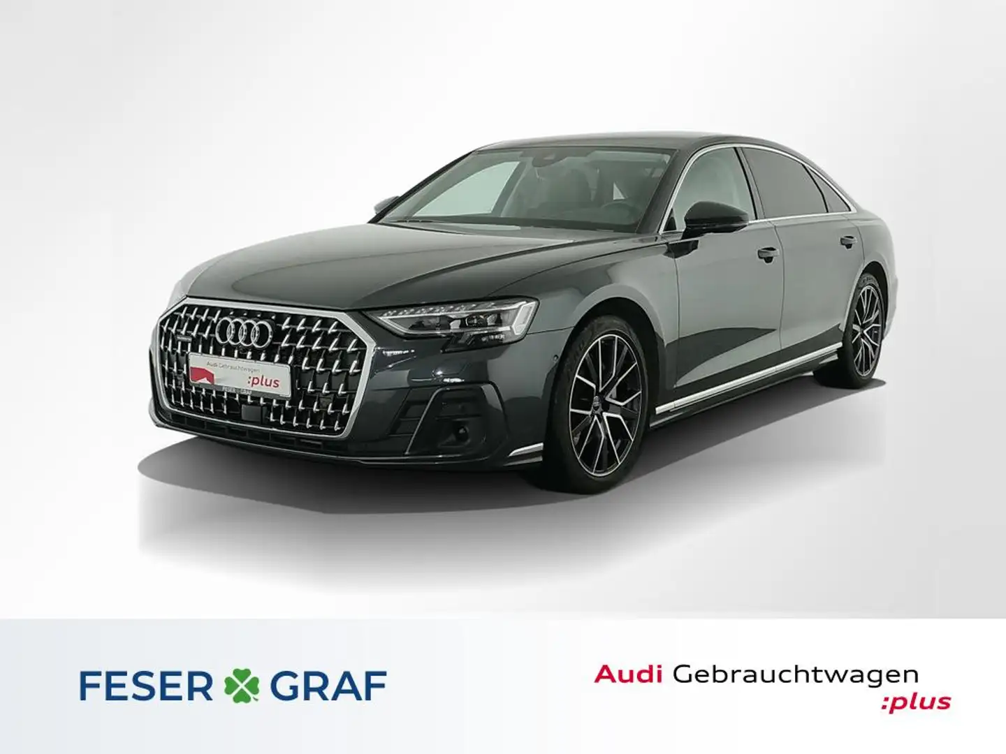 Audi A8 Lang 50 TDI HUD,Sitzbel,Standhzg,B&O Nachtradar Grau - 1