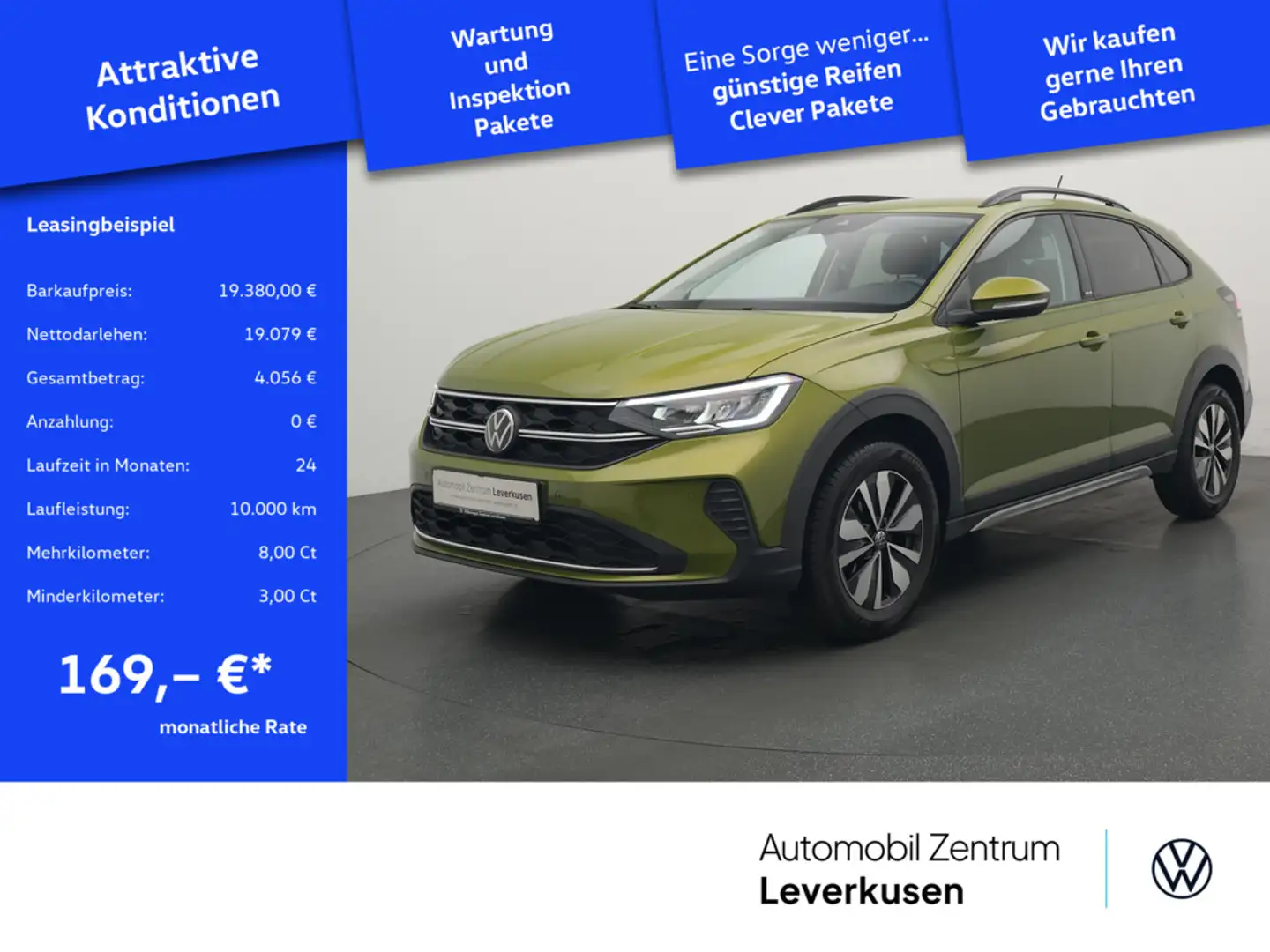 Volkswagen Taigo Move ACC NAVI KAM SHZ PDC Grün - 1