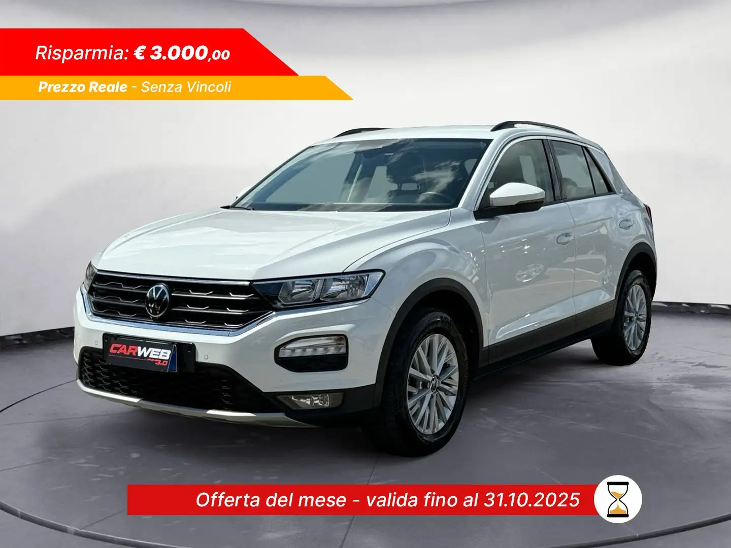 Volkswagen T-Roc 1.0 TSI Style 110CV Weiß - 1