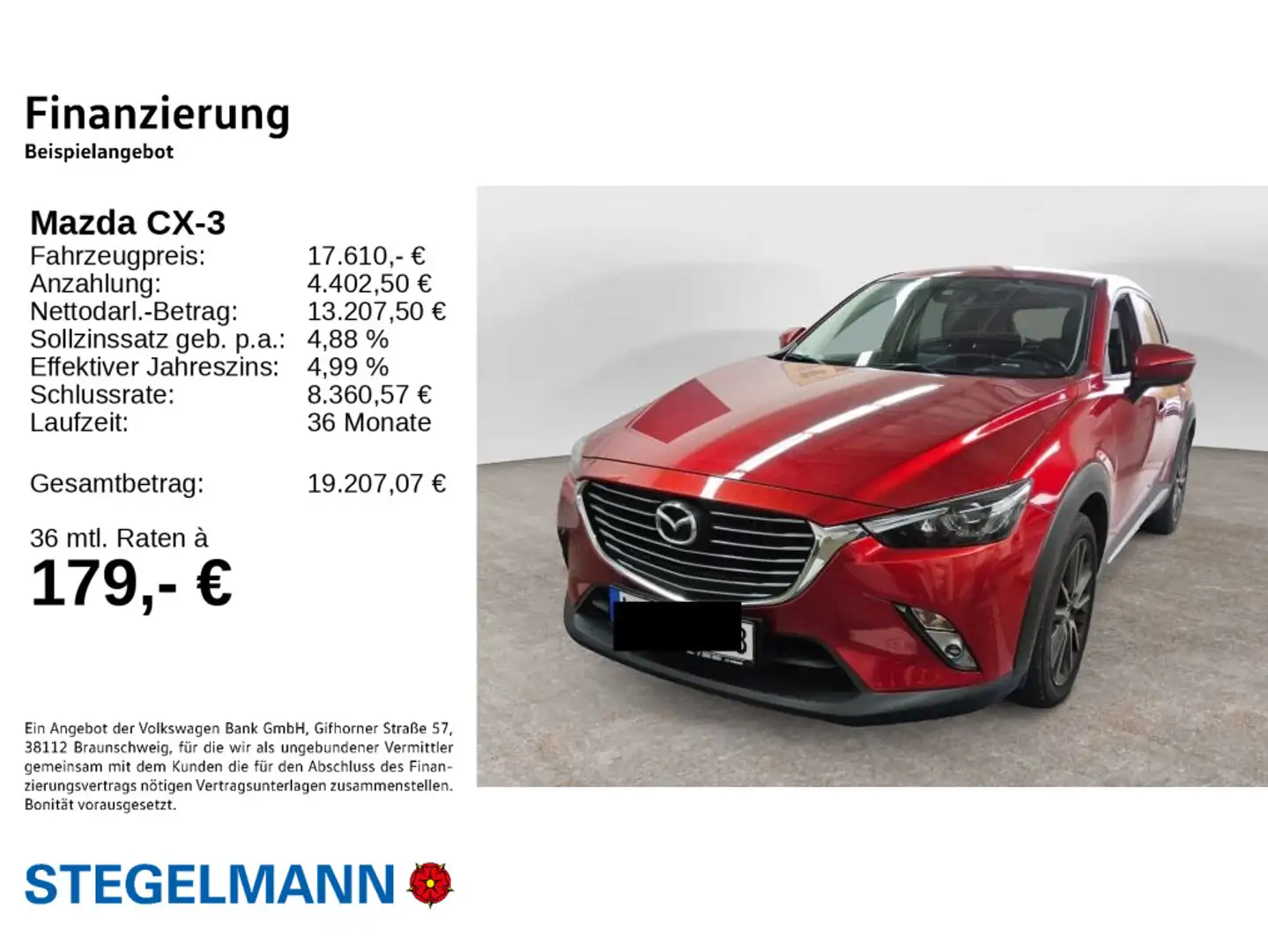 Mazda CX-3 2.0 SKYACTIV-G Aut. Sports-Line *LED*Navi*K Rot - 2