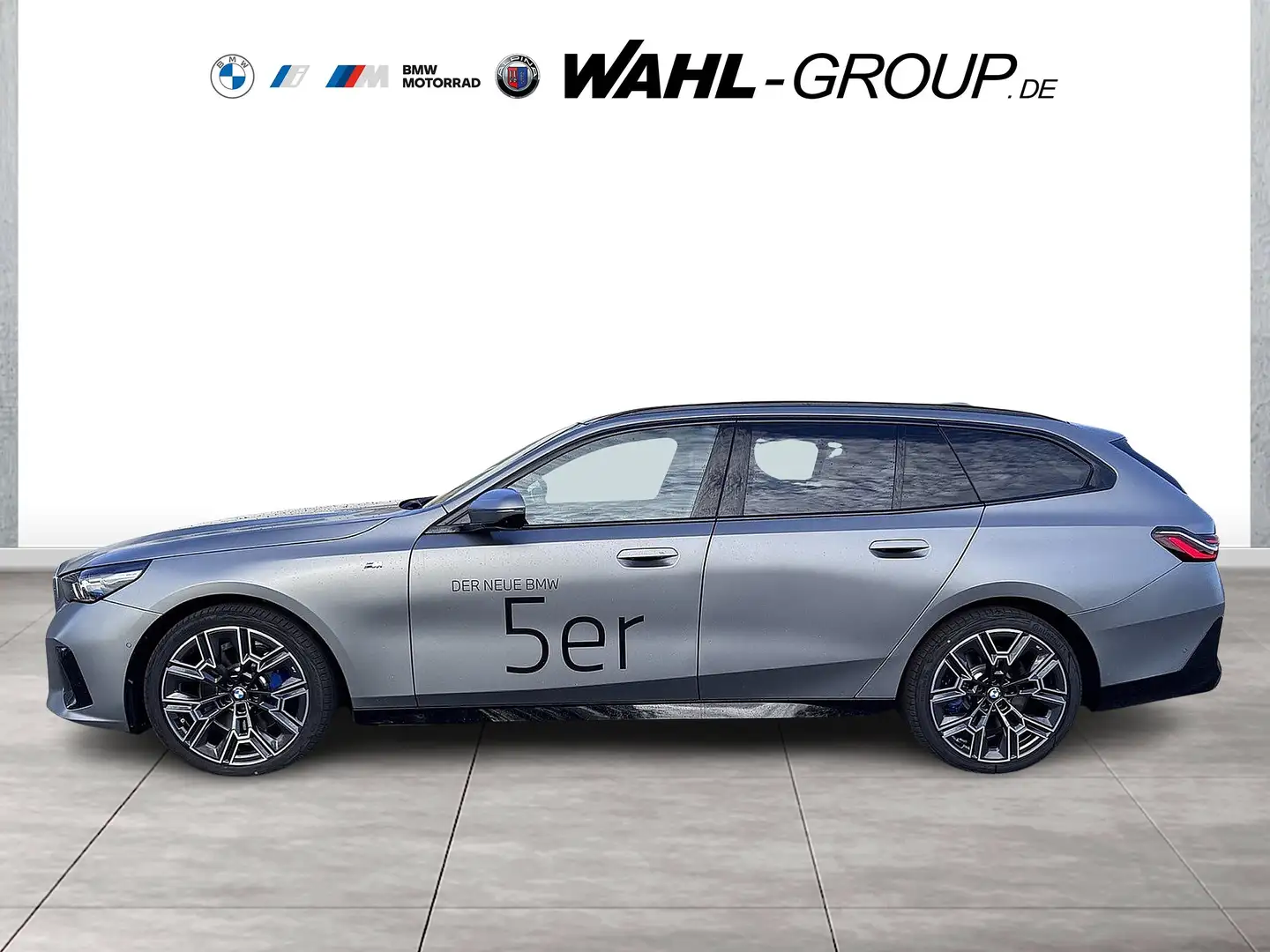 BMW 520 d Touring M Sport AHK Panorama Autobahn HeadUp Gris - 2