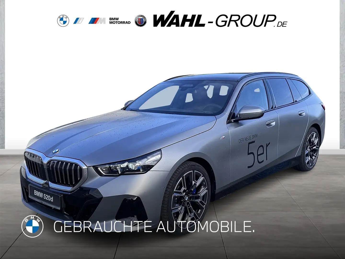 BMW 520 d Touring M Sport AHK Panorama Autobahn HeadUp Gris - 1