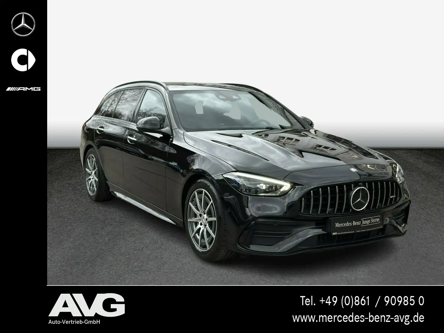 Mercedes-Benz C 43 AMG AMG C 43 4M T Pano AHK Night PerfSound Distr Navi Negro - 2