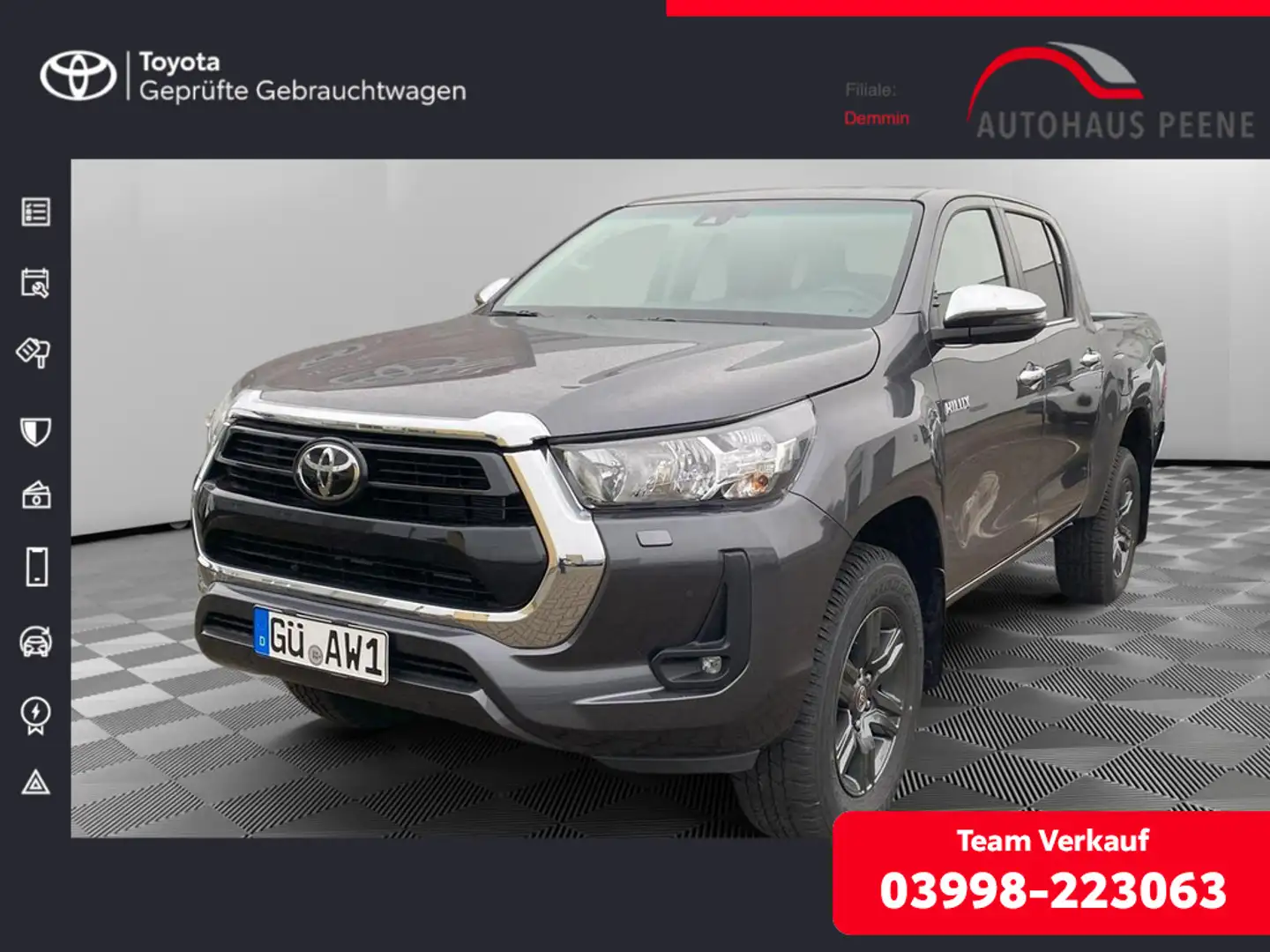 Toyota Hilux 2.4 Double Cab Comfort 4x4 Grau - 1