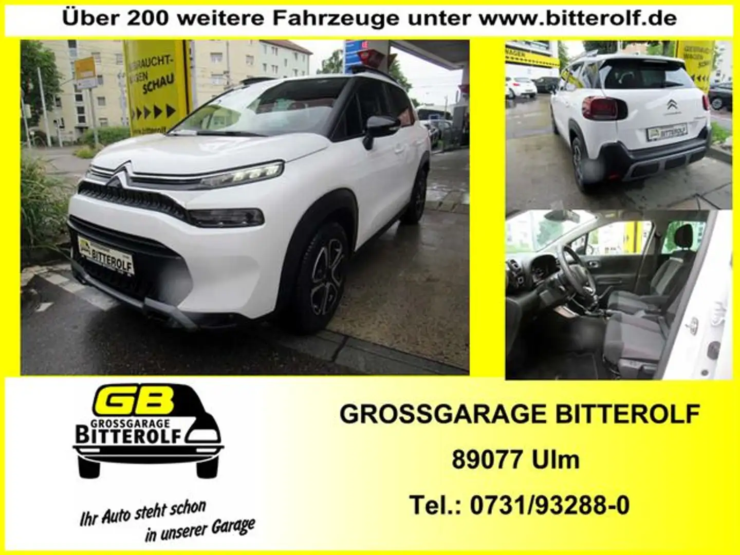 Citroen C3 Aircross 130 Aut. Feel Pack Klima/SHZ/PDC/BT Weiß - 1