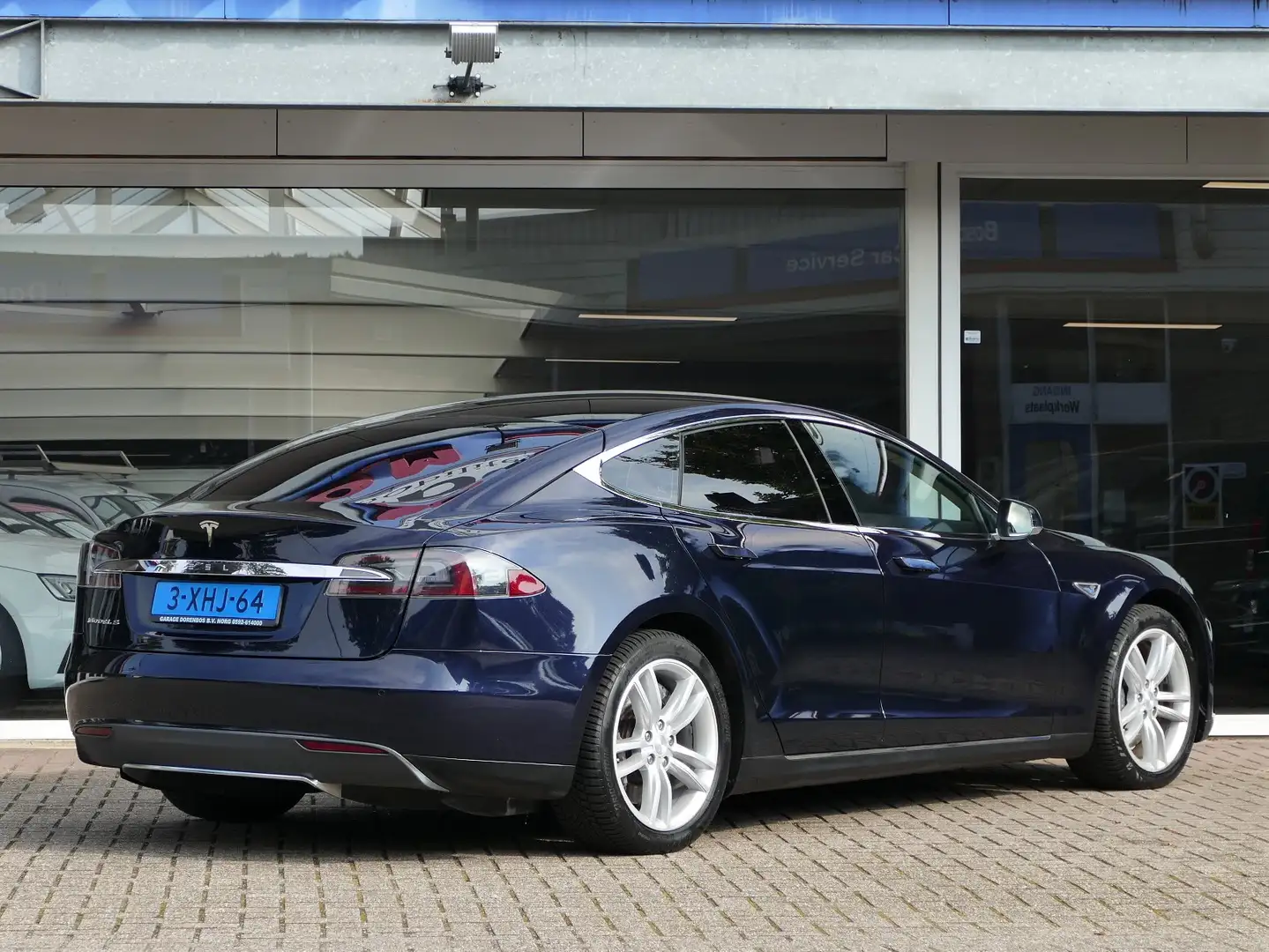 Tesla Model S 85 | FREE CHARGE | stoelverwarming | licht leder i Blauw - 2