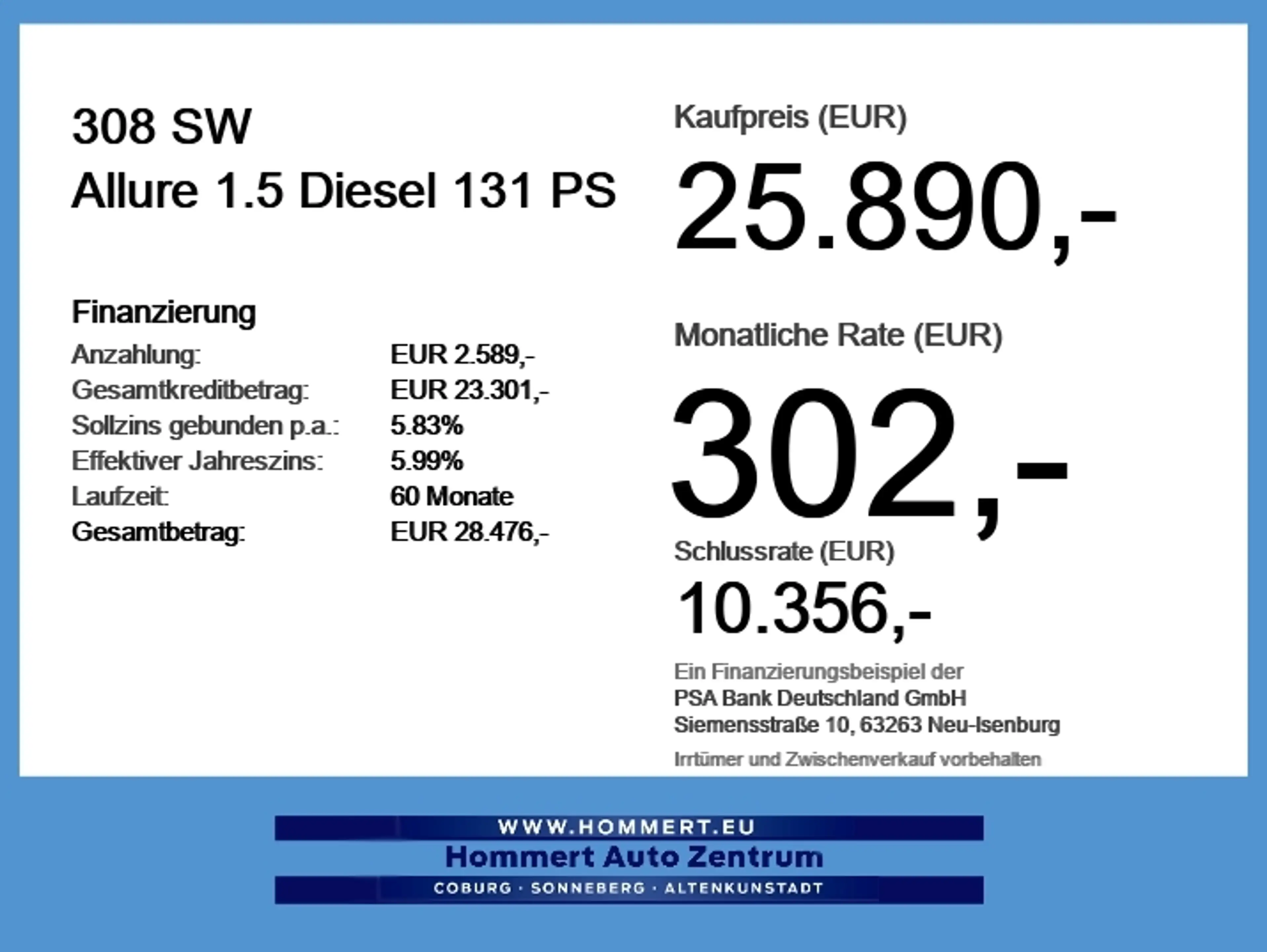 Peugeot 308 SW Allure 1.5 Diesel 131 PS Kam*LED*SHZ*LM-17 — photo 6