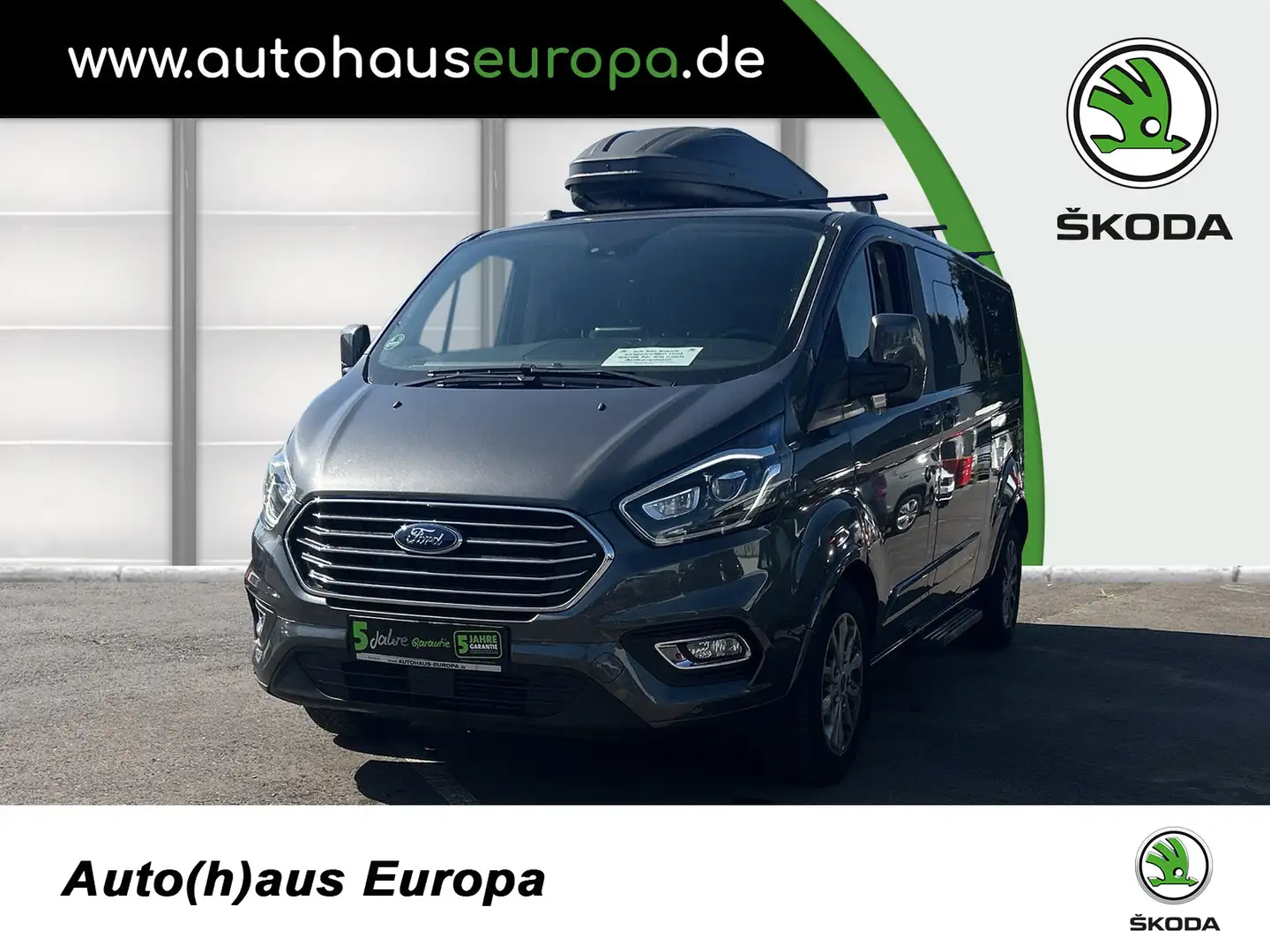 Ford Tourneo Custom 2.0 TDCi L2 Titanium X Navi Kamera SHZ PDC Park As Gris - 1