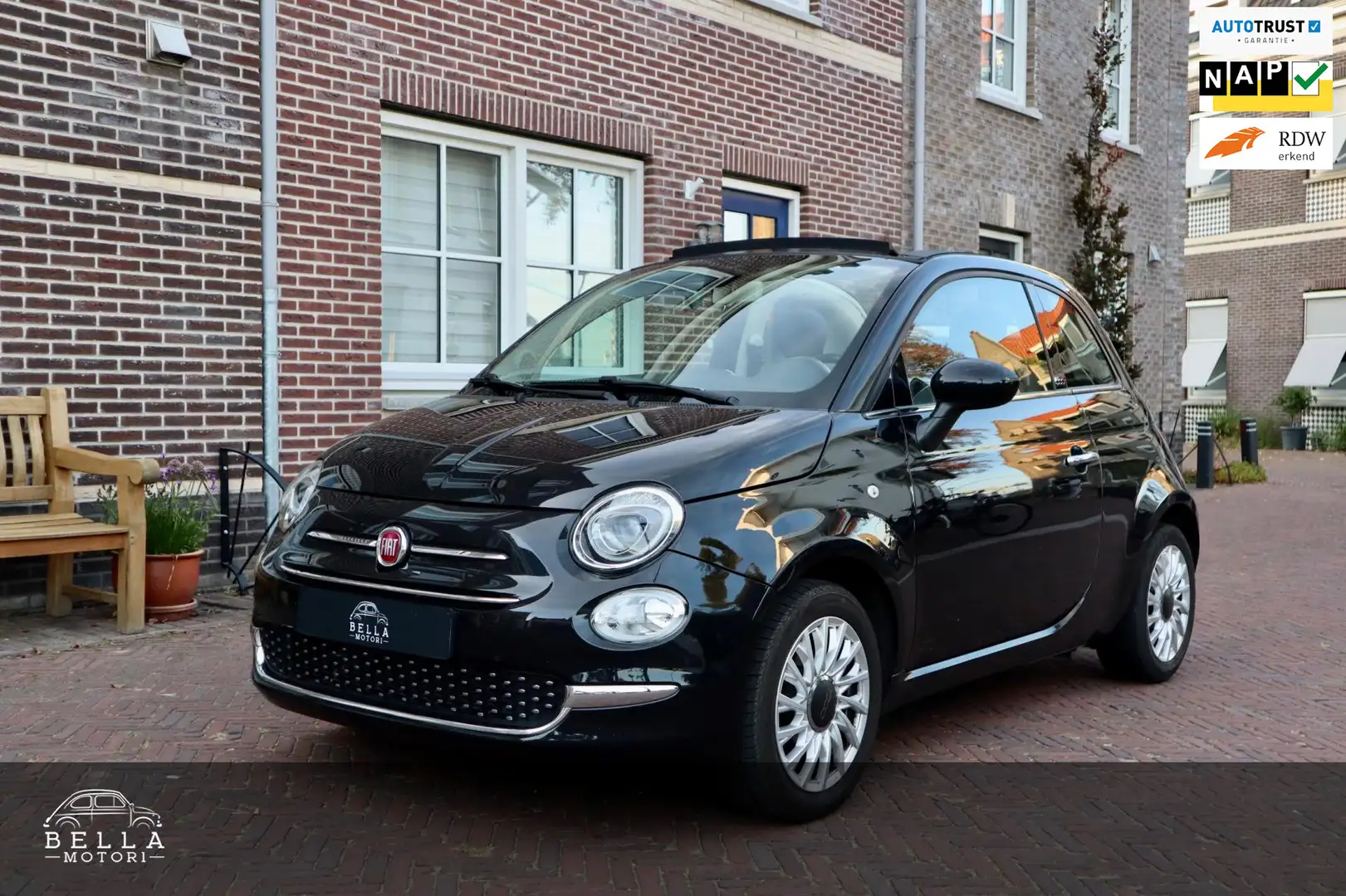 Fiat 500C 0.9 TwinAir Lounge | Cabrio | Uconnect 5” touchscr Noir - 1