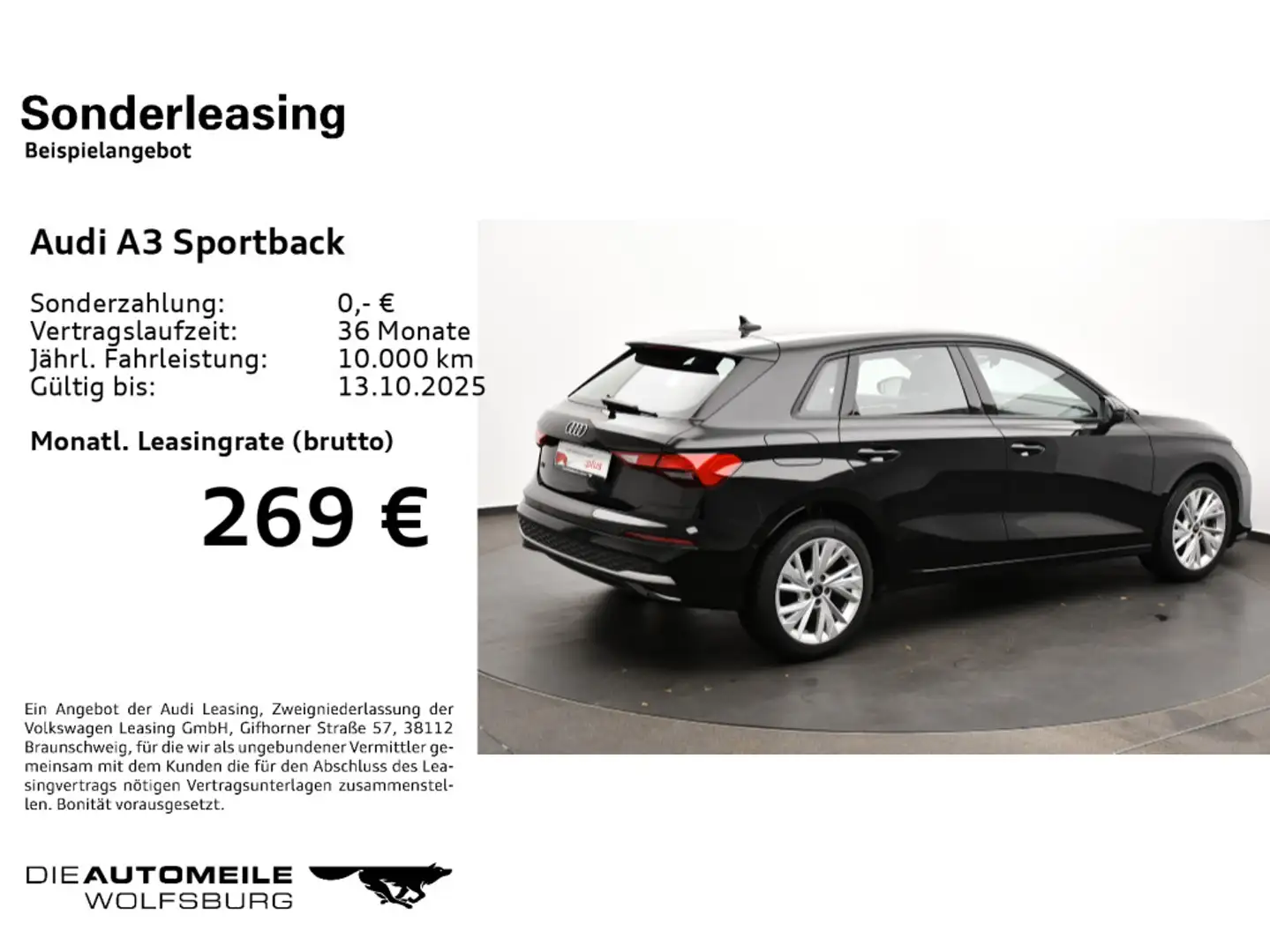 Audi A3 30 TFSI advanced AHK/Business/Sound Schwarz - 2