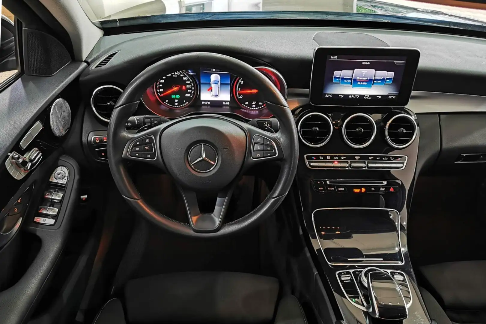 Mercedes-Benz C 180 C180 AUT | LED | BURM | MEMORY + [12M GARANTIE] Noir - 2