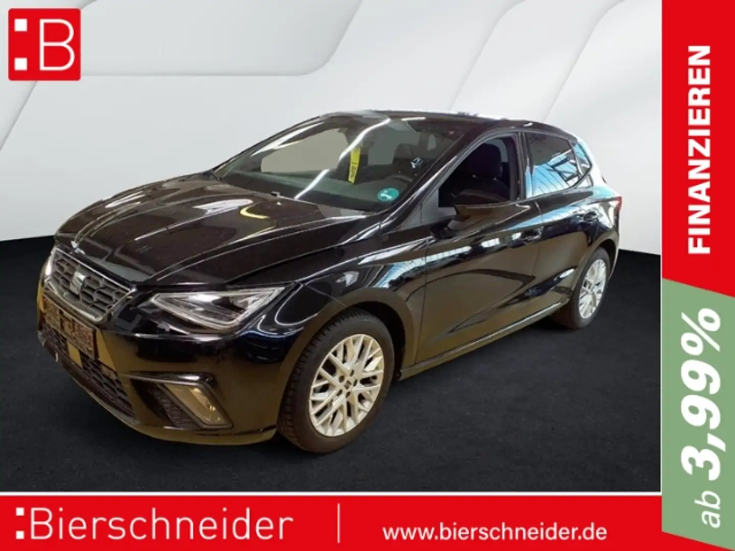 SEAT Ibiza 1.0 TSI DSG FR AB 199EUR NAVI REAR VIEW SHZ Schwarz - 1