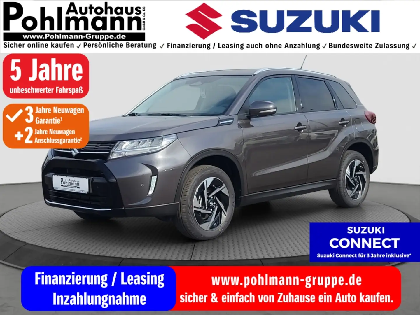 Suzuki Vitara 1.5 Comfort+ AGS Navi LED Klimaautom DAB SD SHZ Ke Gris - 1