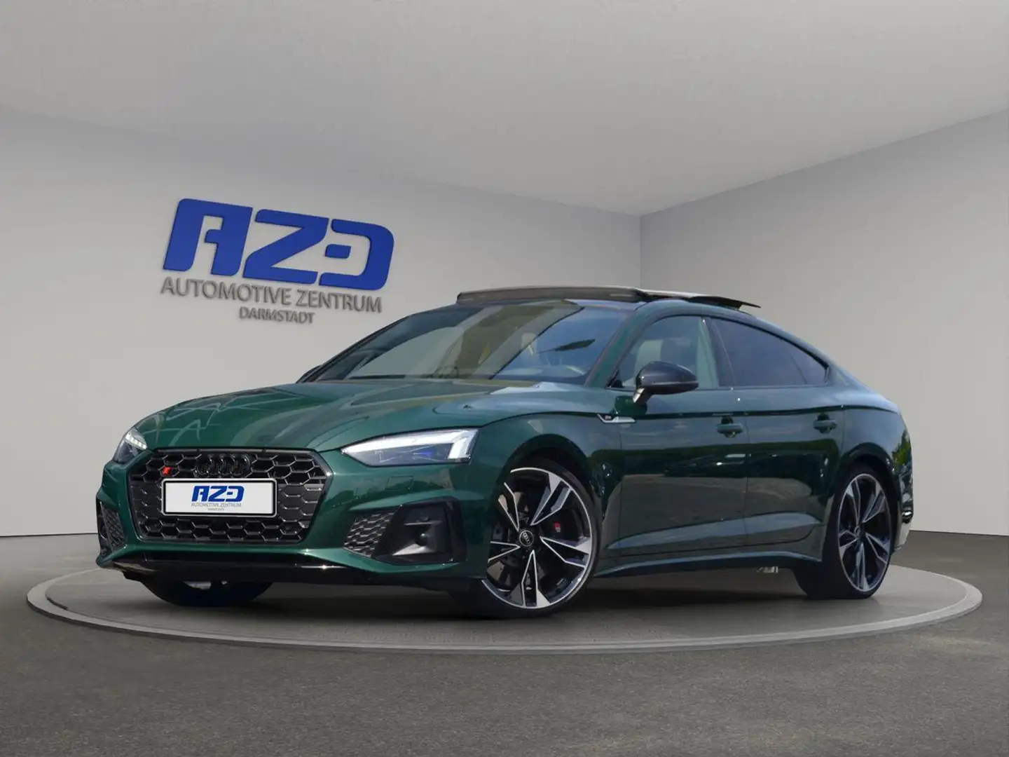 Audi S5 3.0 TDI S-Tronic quatt CARBON S-DACH H-UP B&O Groen - 1