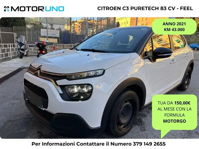 Citroen C3 C3 1.2 Feel 82cv Neopatentati+Distribuzione Nuova