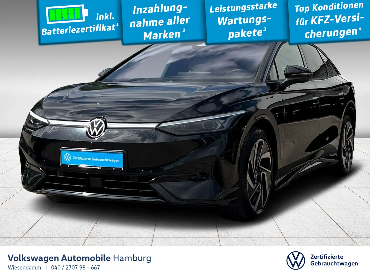 Volkswagen ID.7 Pro Automatik LED LM Klimaautomatik Navi AC Schwarz - 1