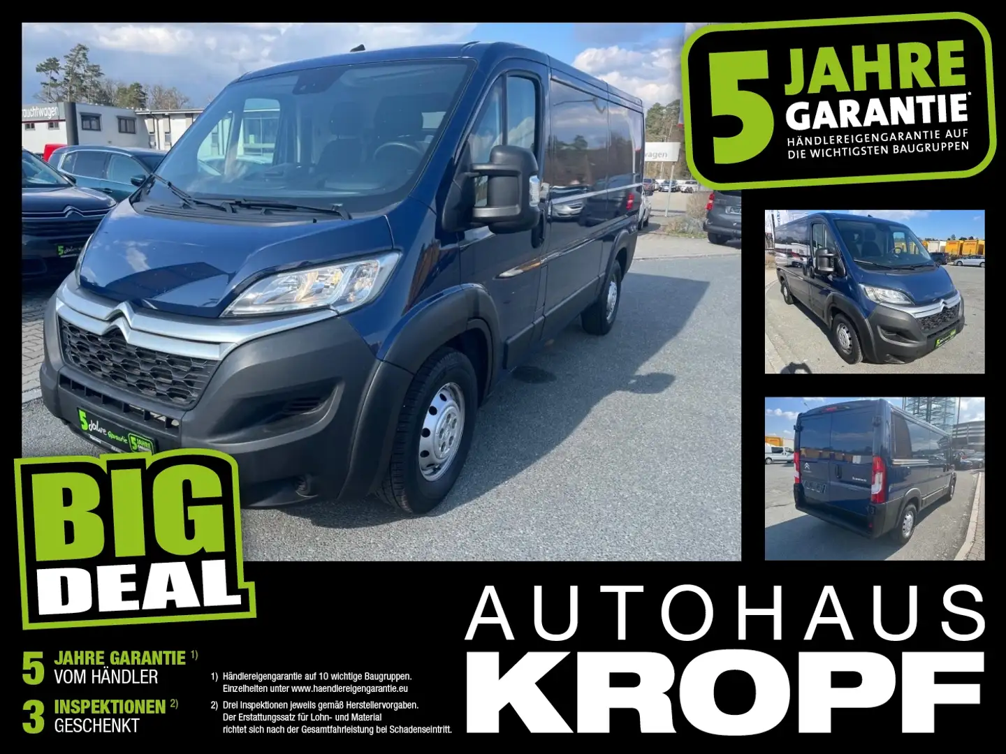 Citroen Jumper Kasten 2.2 BlueHDi L2H1 3.5t 35 Heavy 165 Blauw - 1