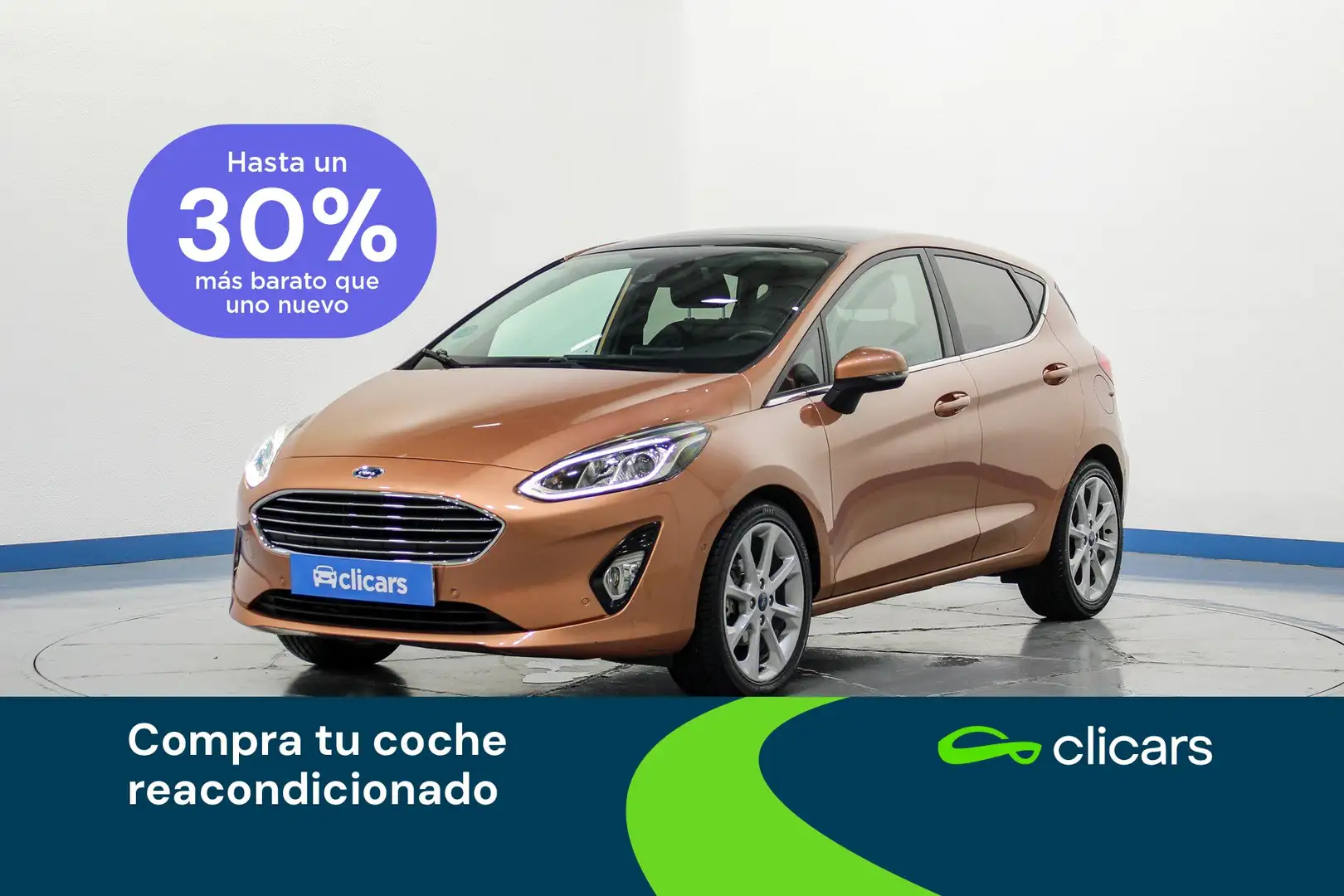 Ford Fiesta 1.0 EcoBoost S/S Titanium 100 Naranja - 1