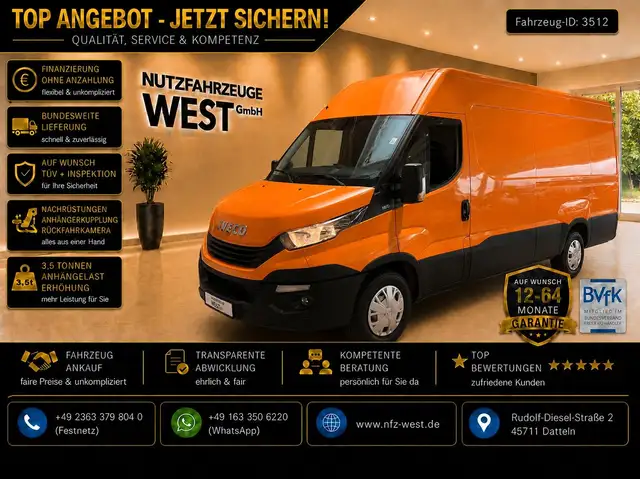 Iveco Daily 35-160 Hoch+Lang*AHK=3.5t*Luftfederung*1HD