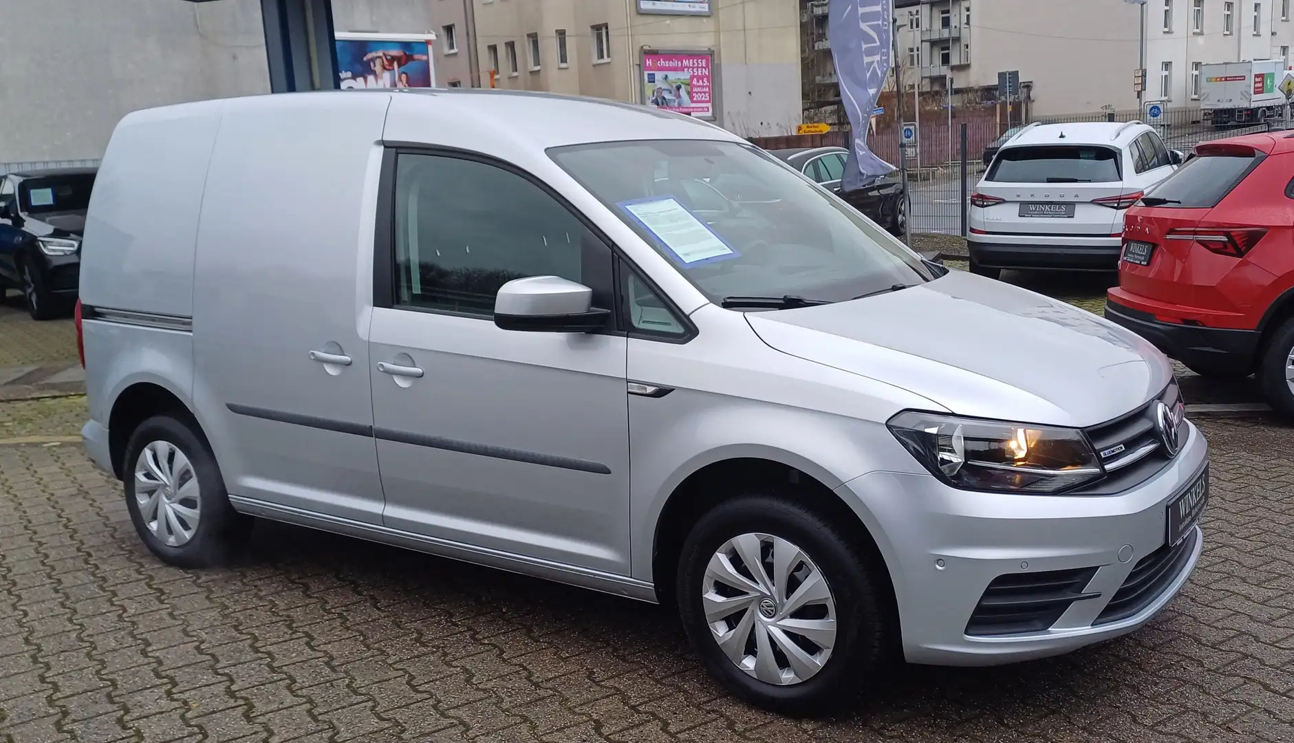 Volkswagen Caddy TGI Benzin/Gas-Kasten-Klima-Navi-SH-Flügeltü Silber - 1