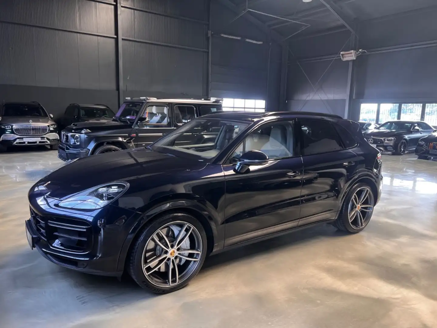 Porsche Cayenne Turbo PANO/ACC/HINTERACHSLENKUNG/PDCC SPO Blauw - 1