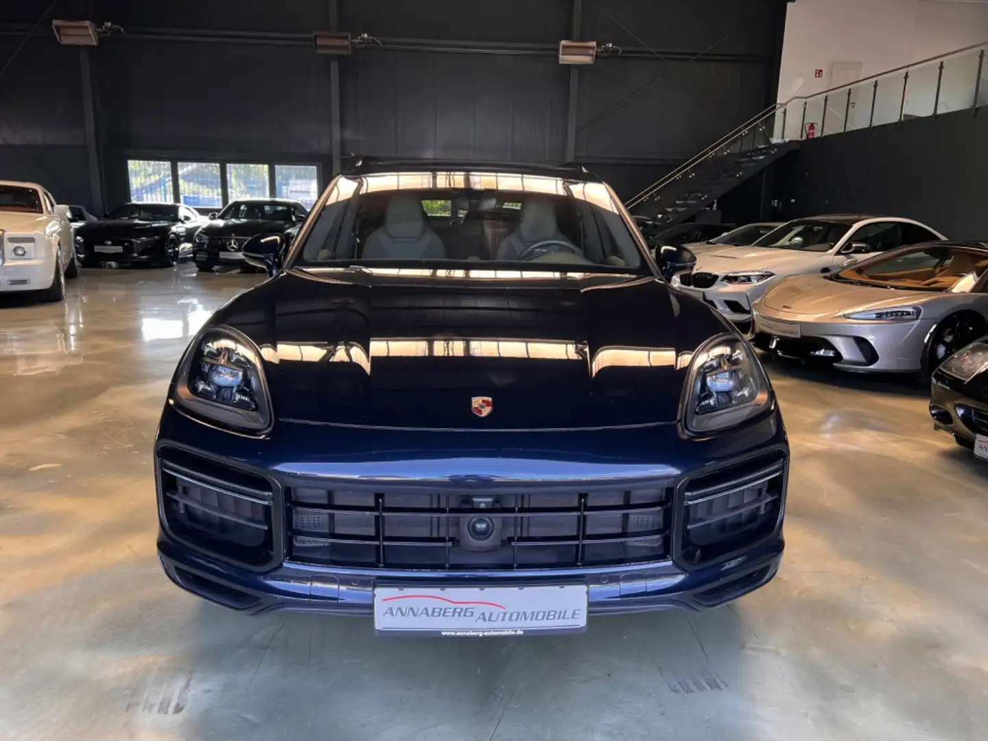 Porsche Cayenne Turbo PANO/ACC/HINTERACHSLENKUNG/PDCC SPO Blauw - 2