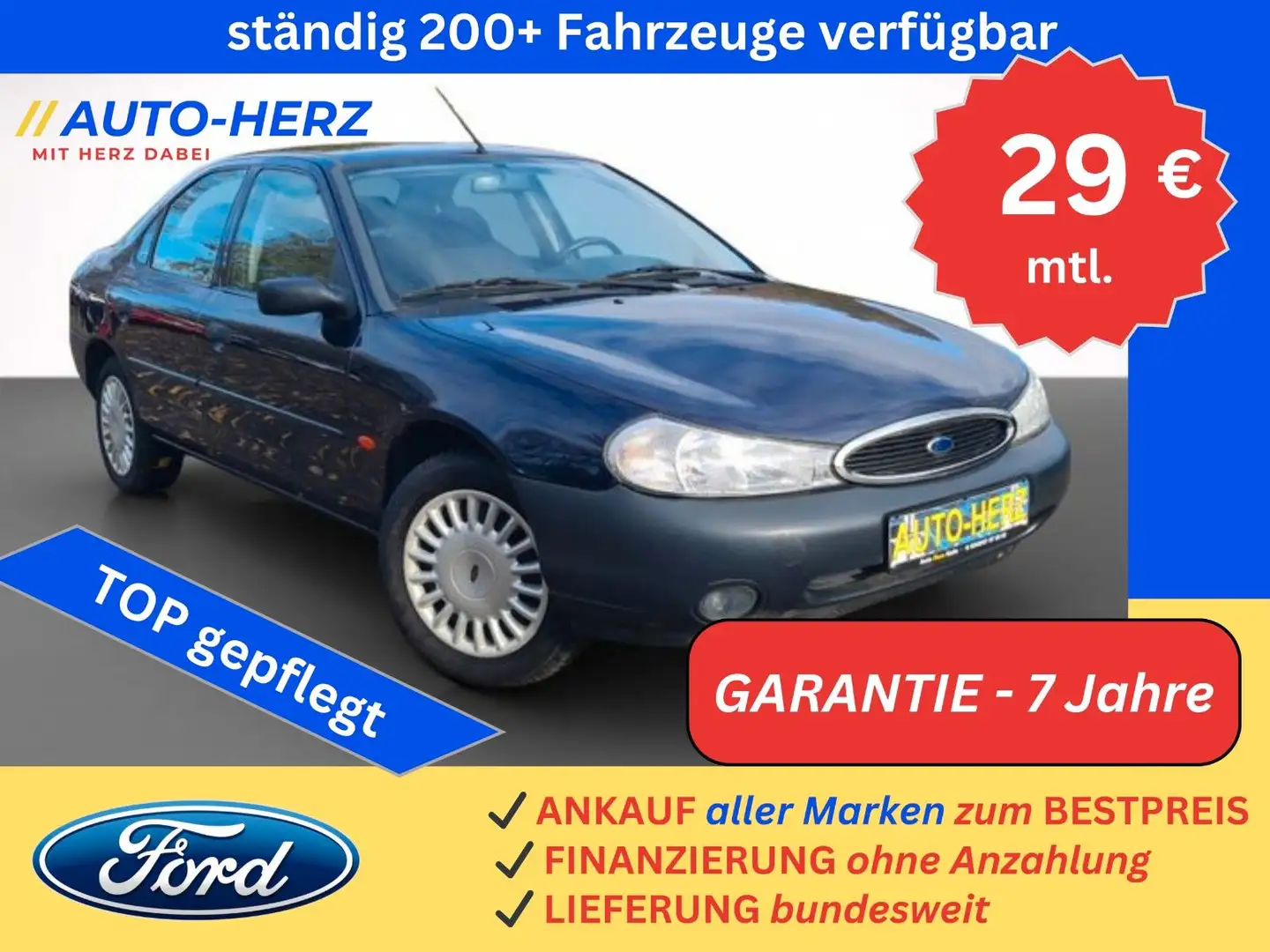 Ford Mondeo *2.HAND-KLIMA* Blau - 1