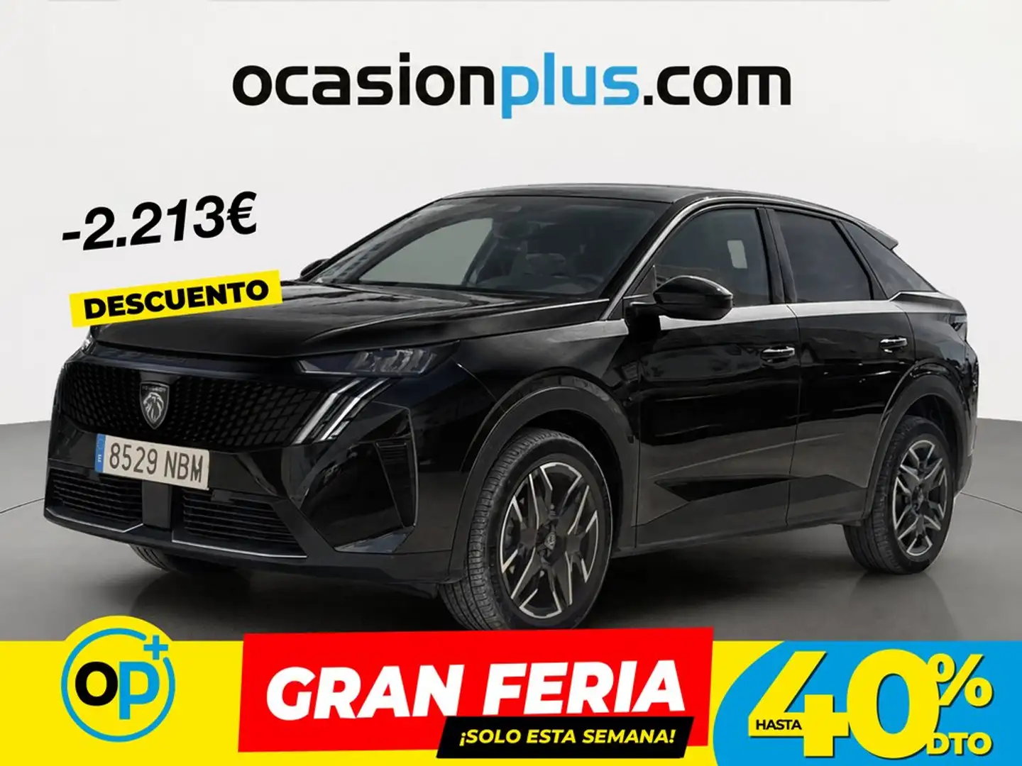 Peugeot 3008 Hybrid Allure eDCS6 145 Negro - 1