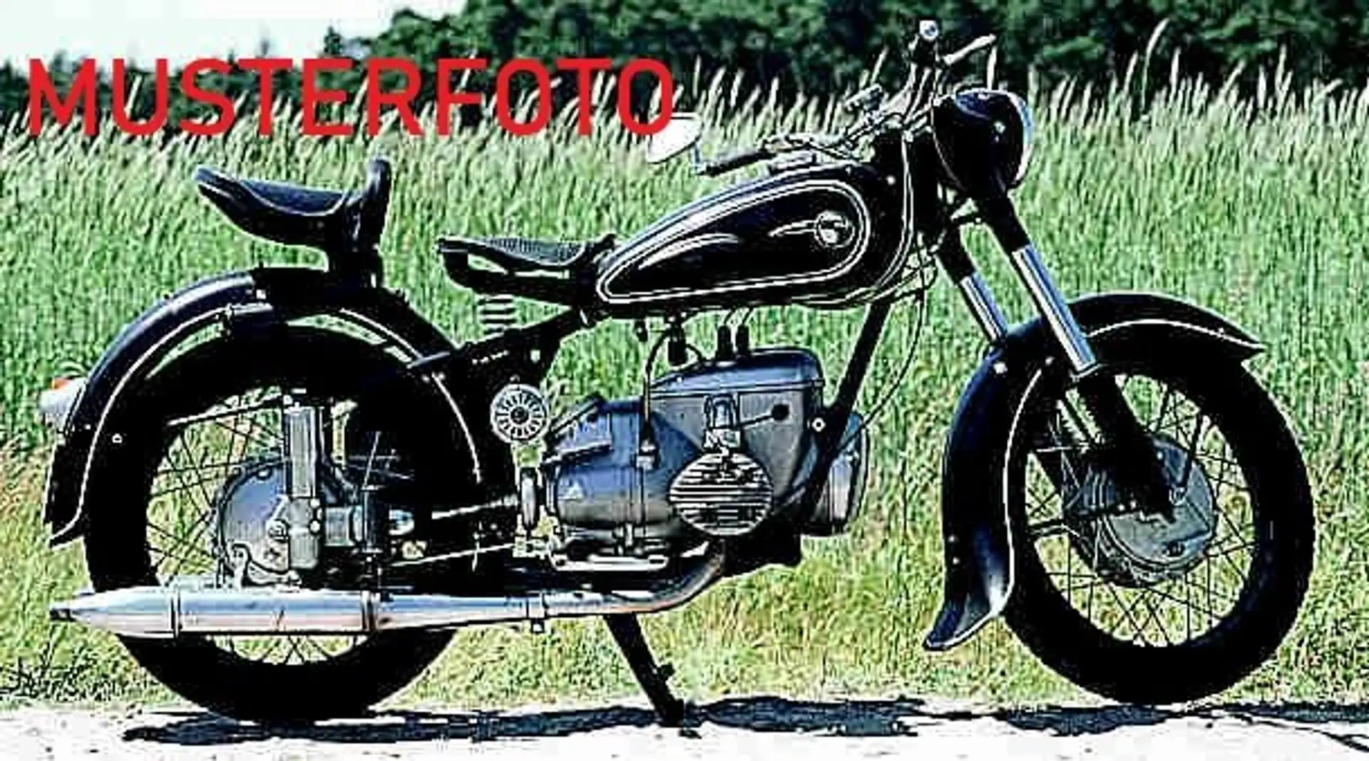 MZ BK 350 mit 3 Punktanschluss für Beiwagen - 1