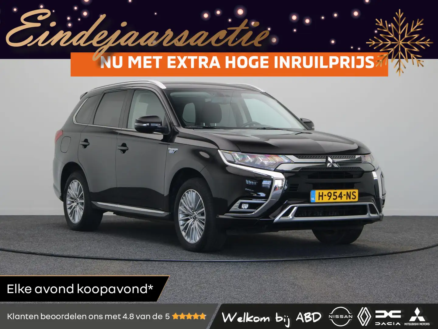 Mitsubishi Outlander 2.4 PHEV Pure+ | Keyless | trekhaak | Clima | Crui Noir - 1