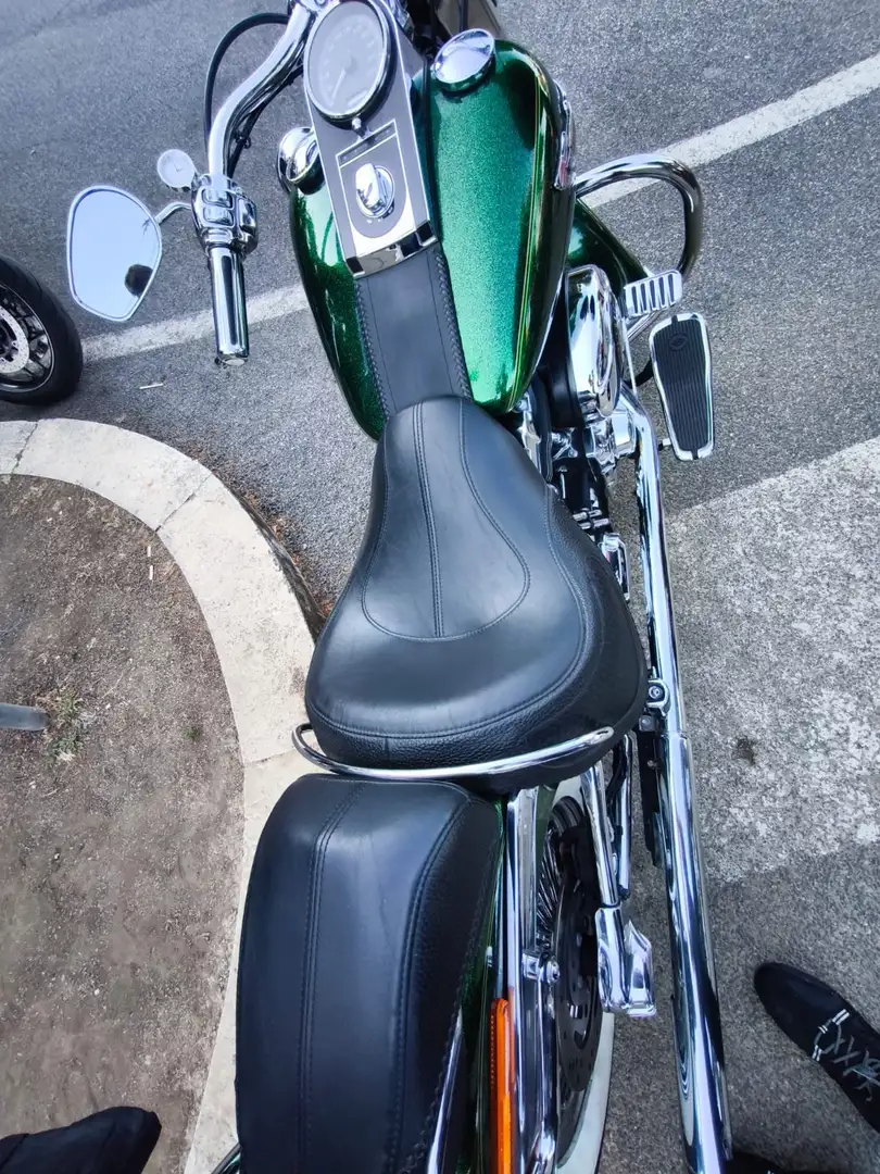 Harley-Davidson Heritage Softail 2013 FLSTN DELUXE LUCKY GREEN HARD CANDY Verde - 2