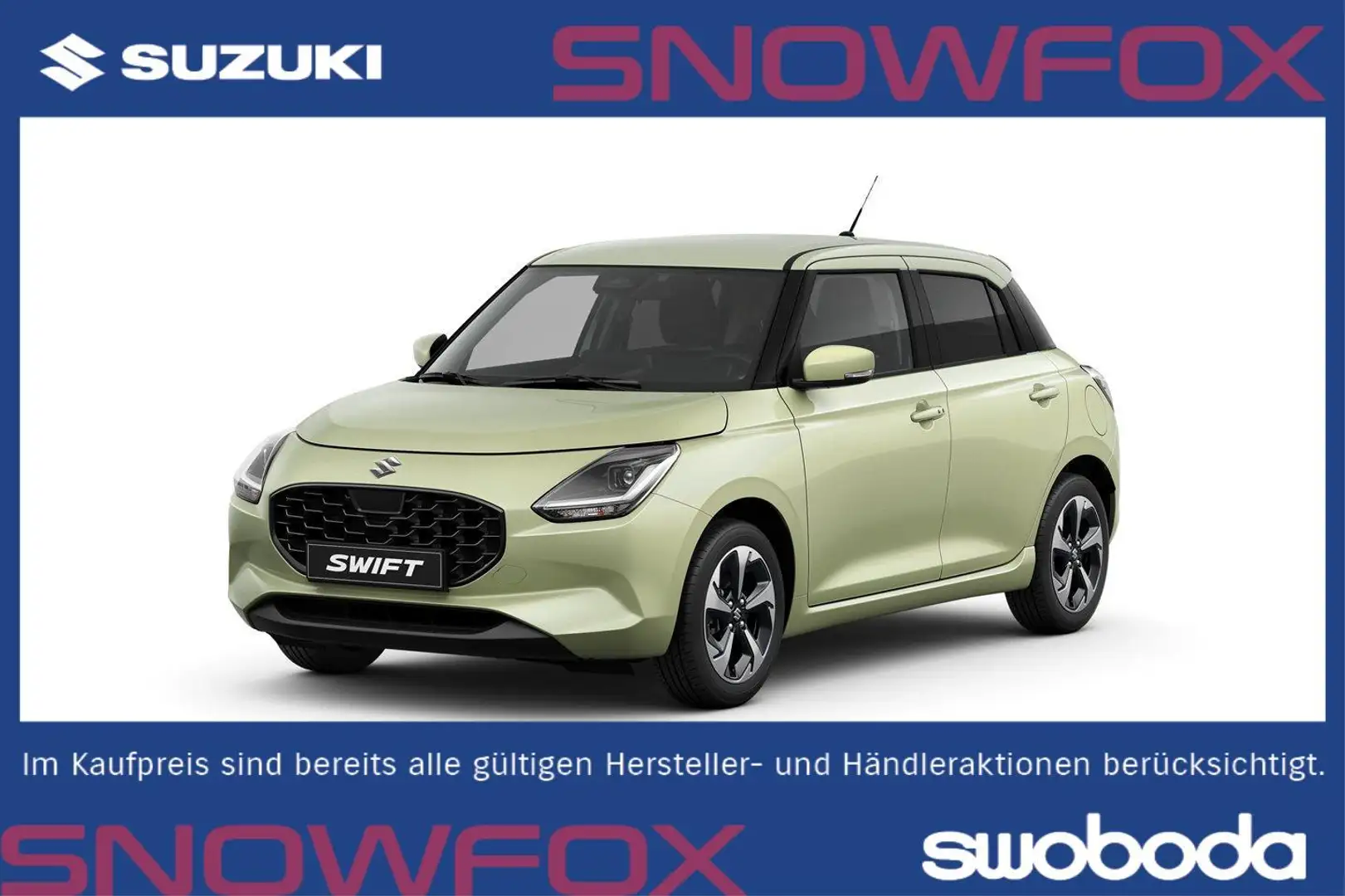 Suzuki Swift 1,2 Hybrid L3 Shine CVT Gelb - 1