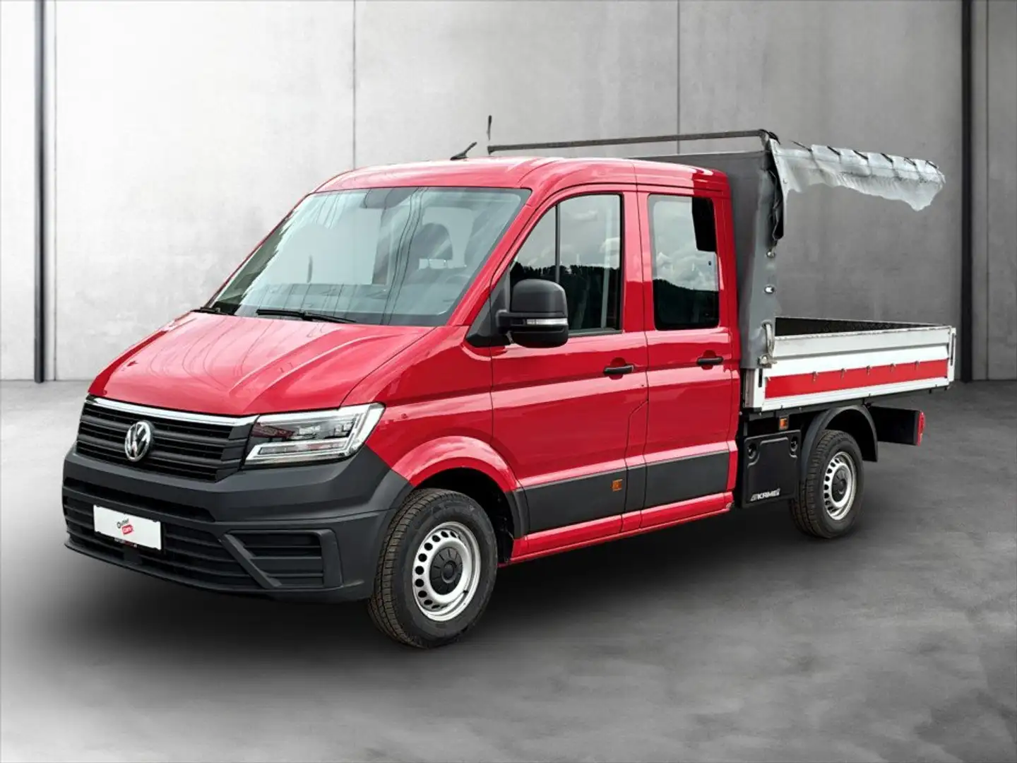 Volkswagen Crafter 35 TDI Pritsche FWD DOKA mittellang KLIMA Rot - 2