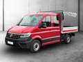 Volkswagen Crafter 35 TDI Pritsche FWD DOKA mittellang KLIMA Rot - thumbnail 2