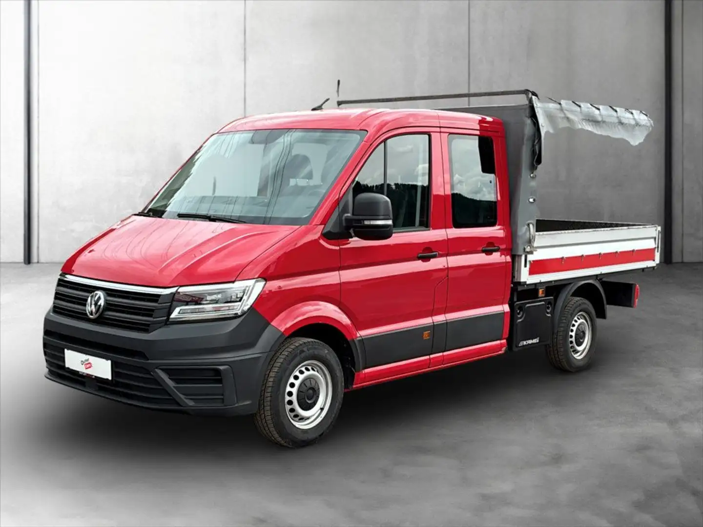Volkswagen Crafter 35 TDI Pritsche FWD DOKA mittellang KLIMA Rot - 2