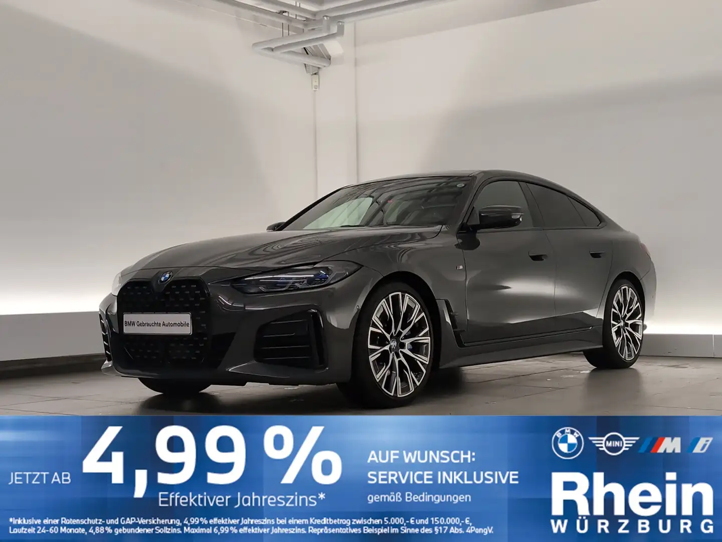 BMW 420 d Gran Coupé M Sport Navi/Laser/HarmKar/WLAN Laser Grau - 1