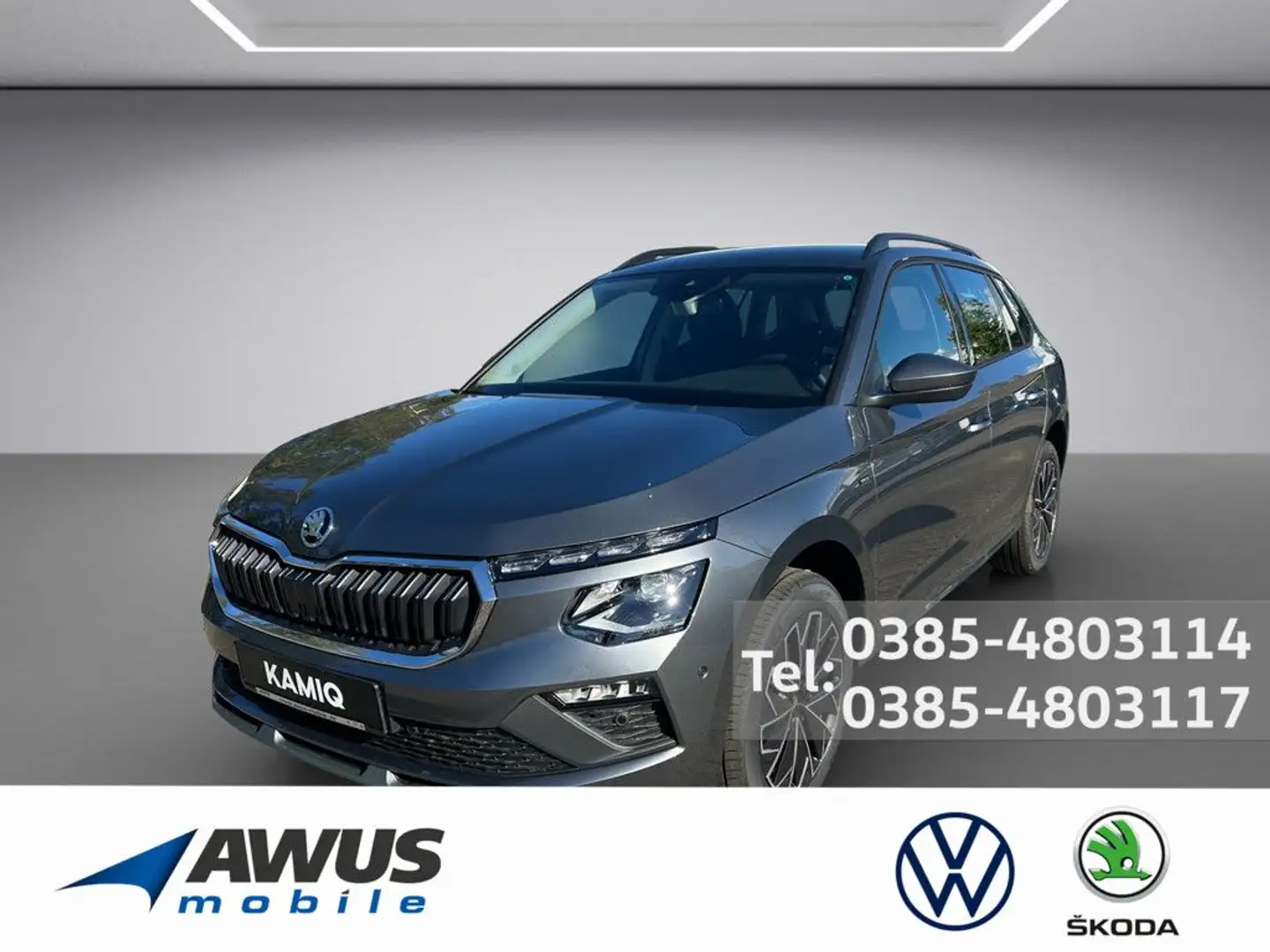 Skoda Kamiq 1.5 TSI Drive DSG NAVI AHK ACC MATRIX-LED Gris - 1