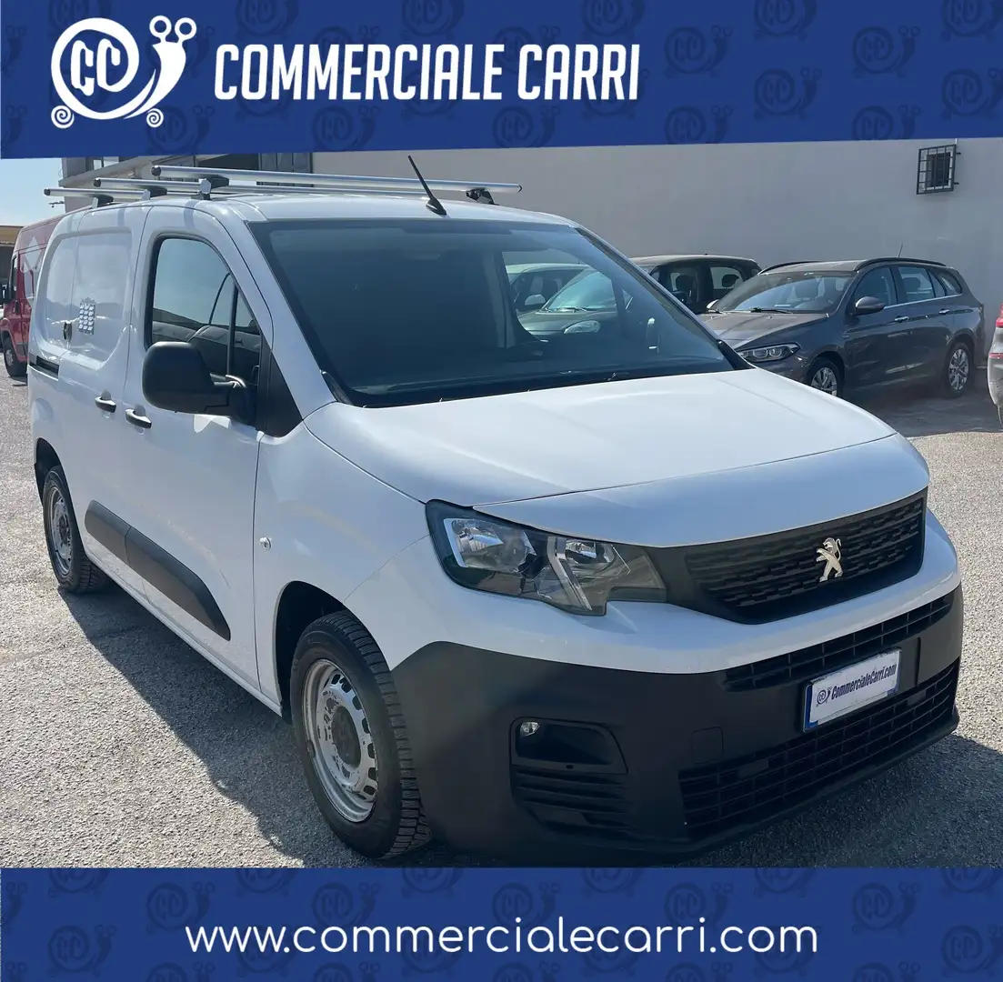 Peugeot Partner L1 1.5 BLUEHDI 100CV FURGONE 3 POSTI- 2020 Bianco - 1